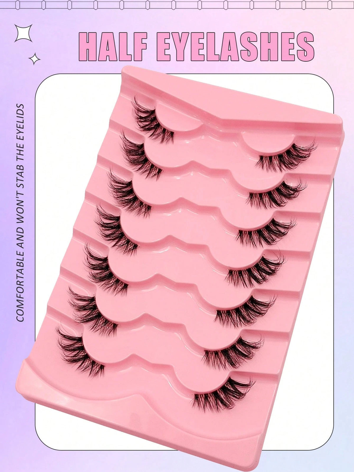 Women's 7 Pairs Faux Mink False Eyelash Set