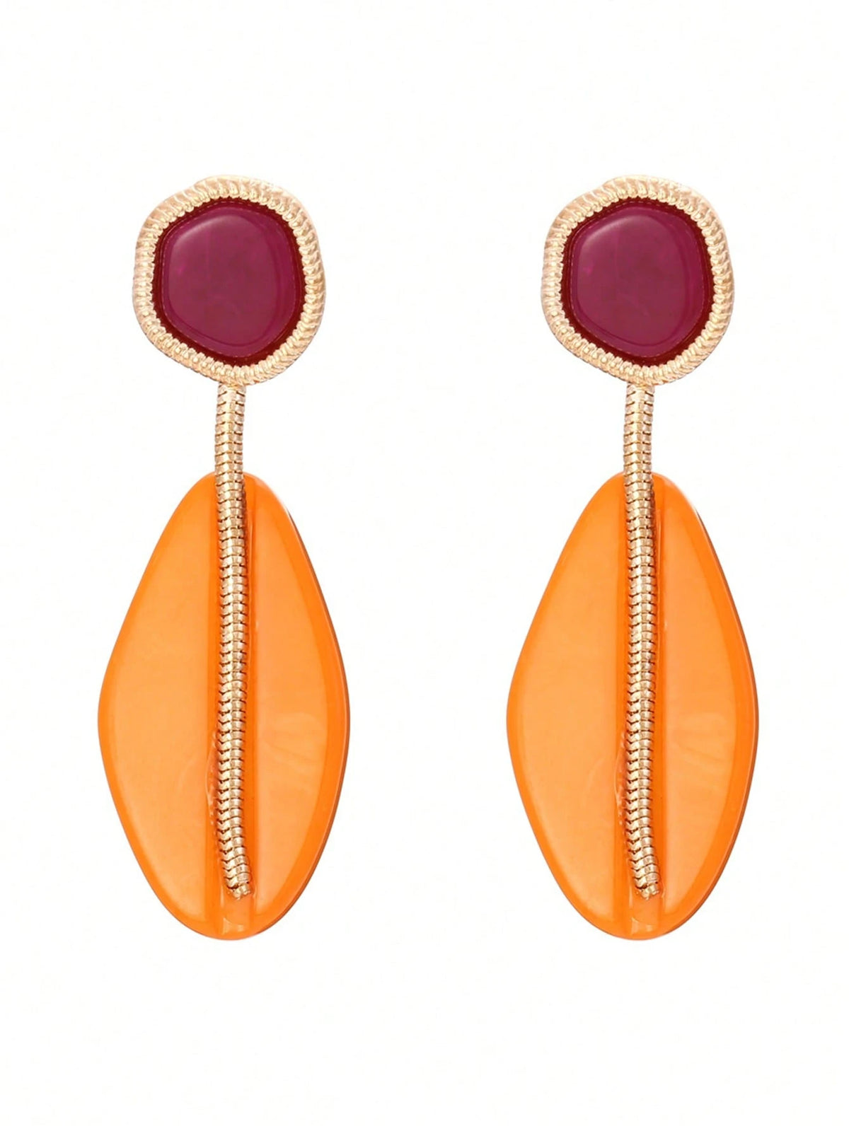 Women's Bohemian Geometric Resin Eardrop Earring Set