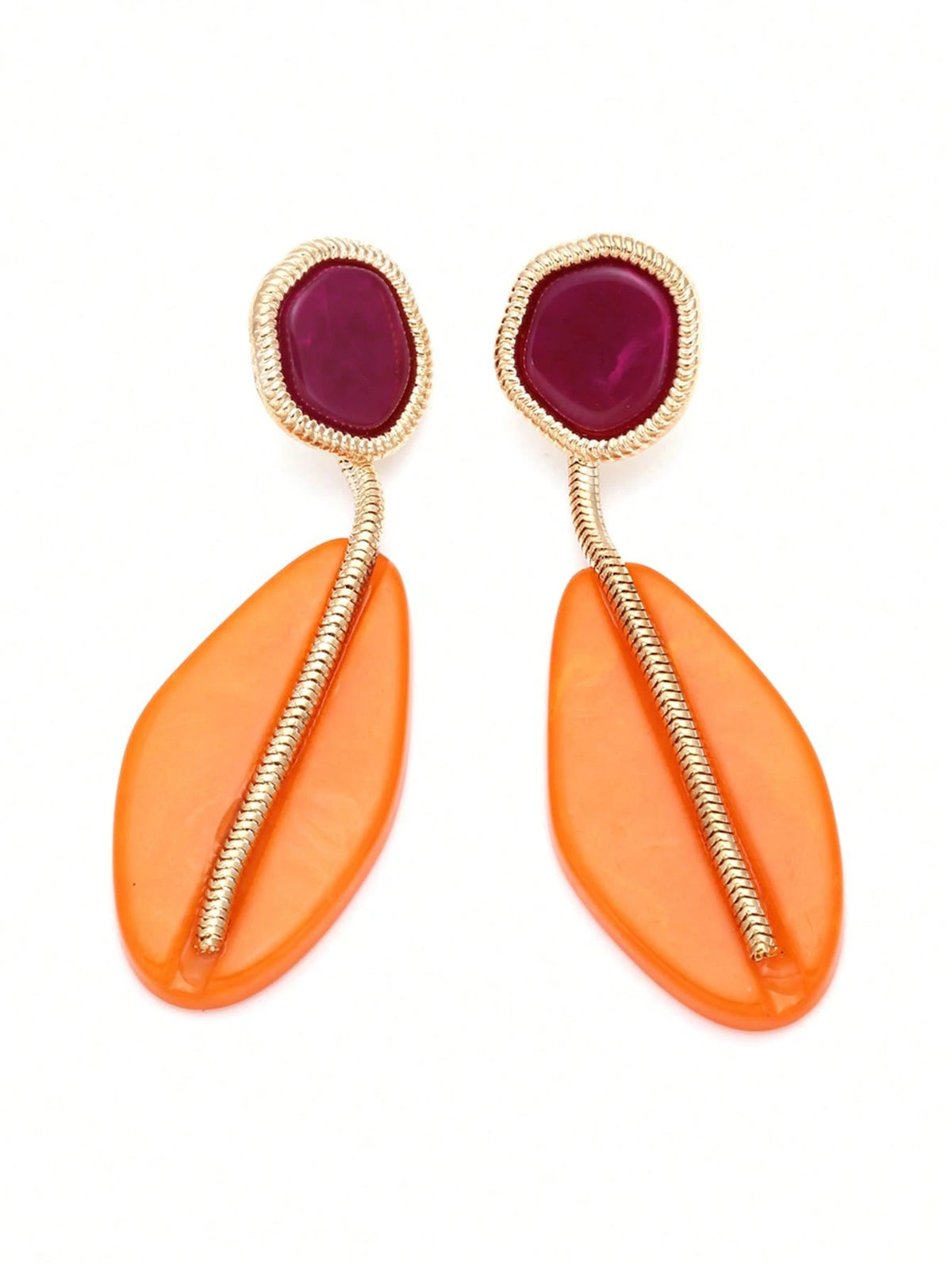 Women's Bohemian Geometric Resin Eardrop Earring Set