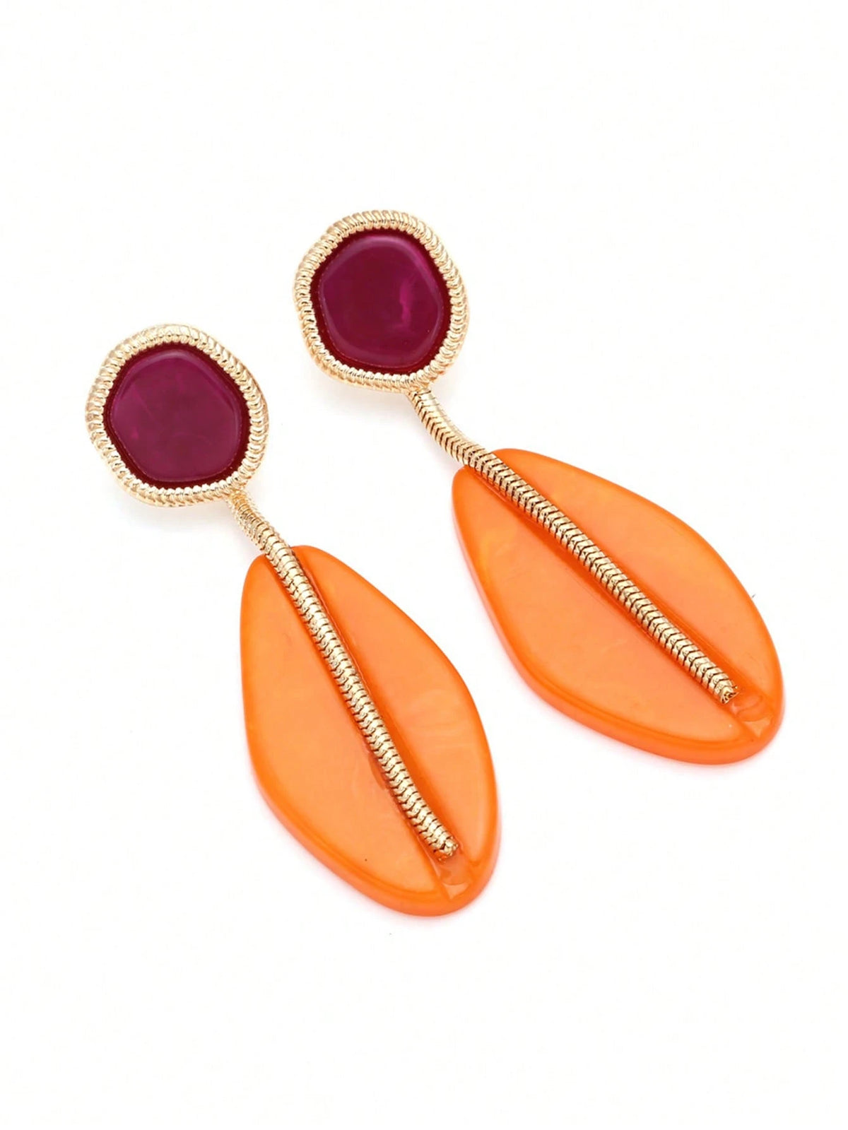 Women's Bohemian Geometric Resin Eardrop Earring Set