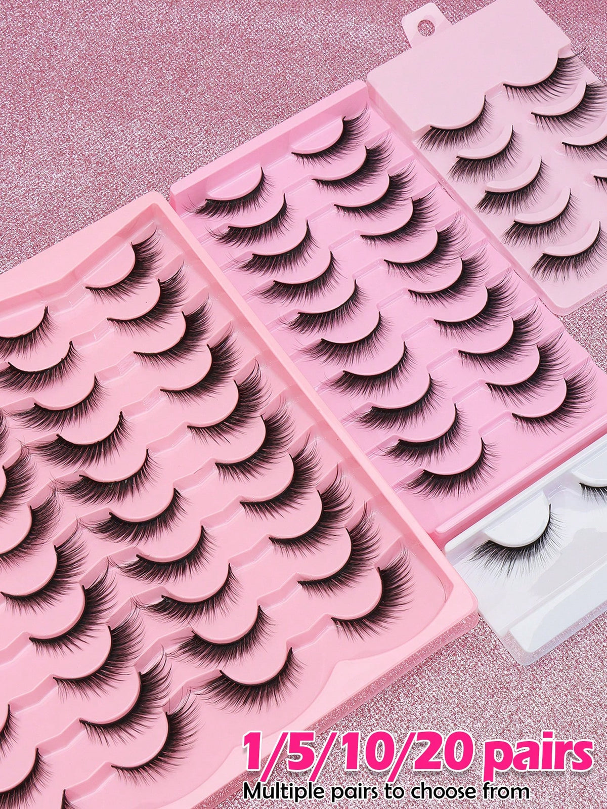 Women's Natural Fluffy Soft 3D False Eyelash Set