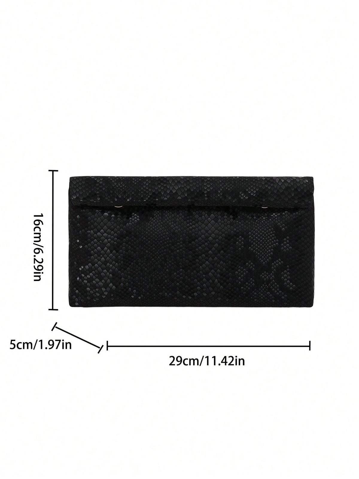 Women's Solid Color Flap Magnetic Closure Square Evening Bag
