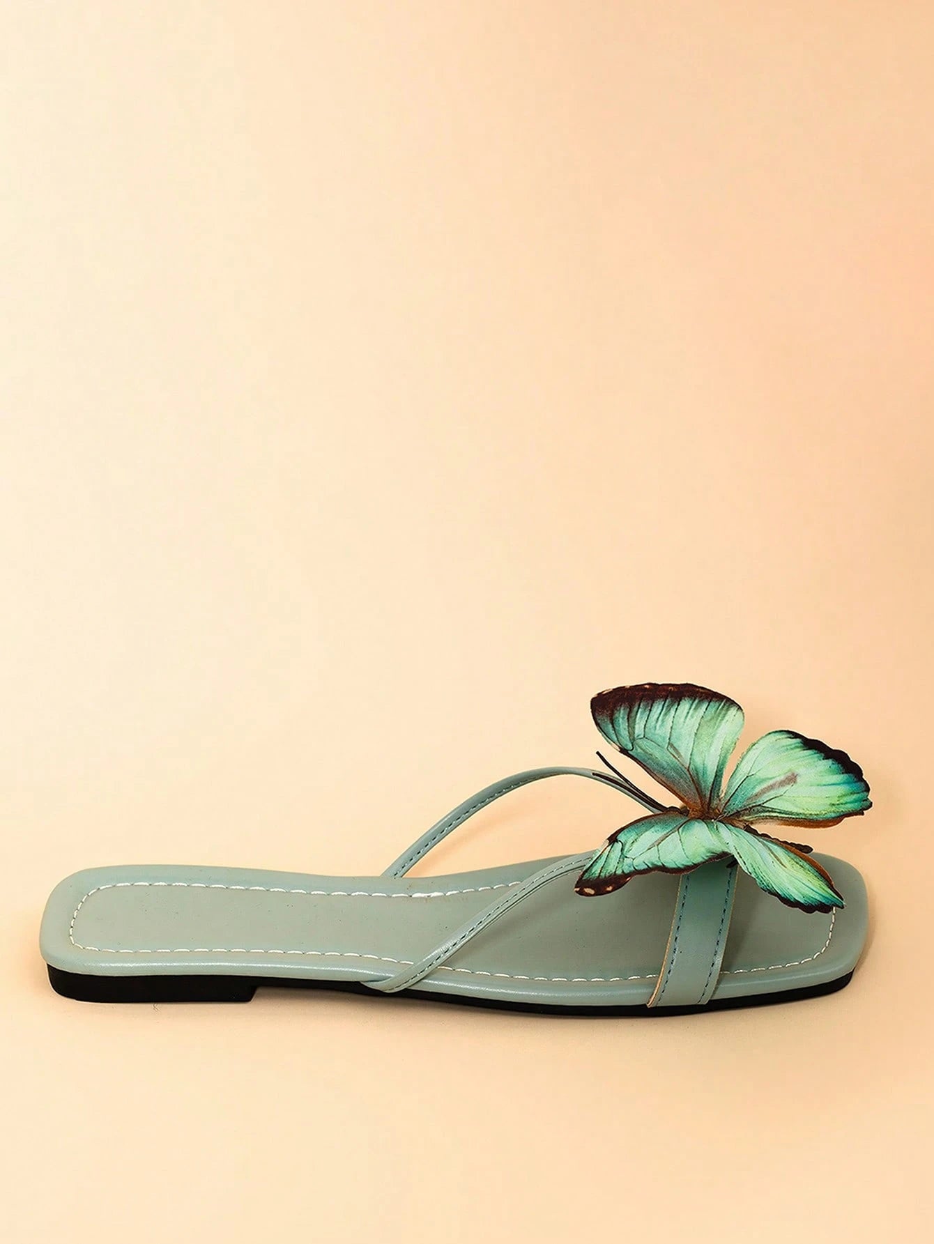 Women's Bohemian Floral Butterfly Flat Sandals
