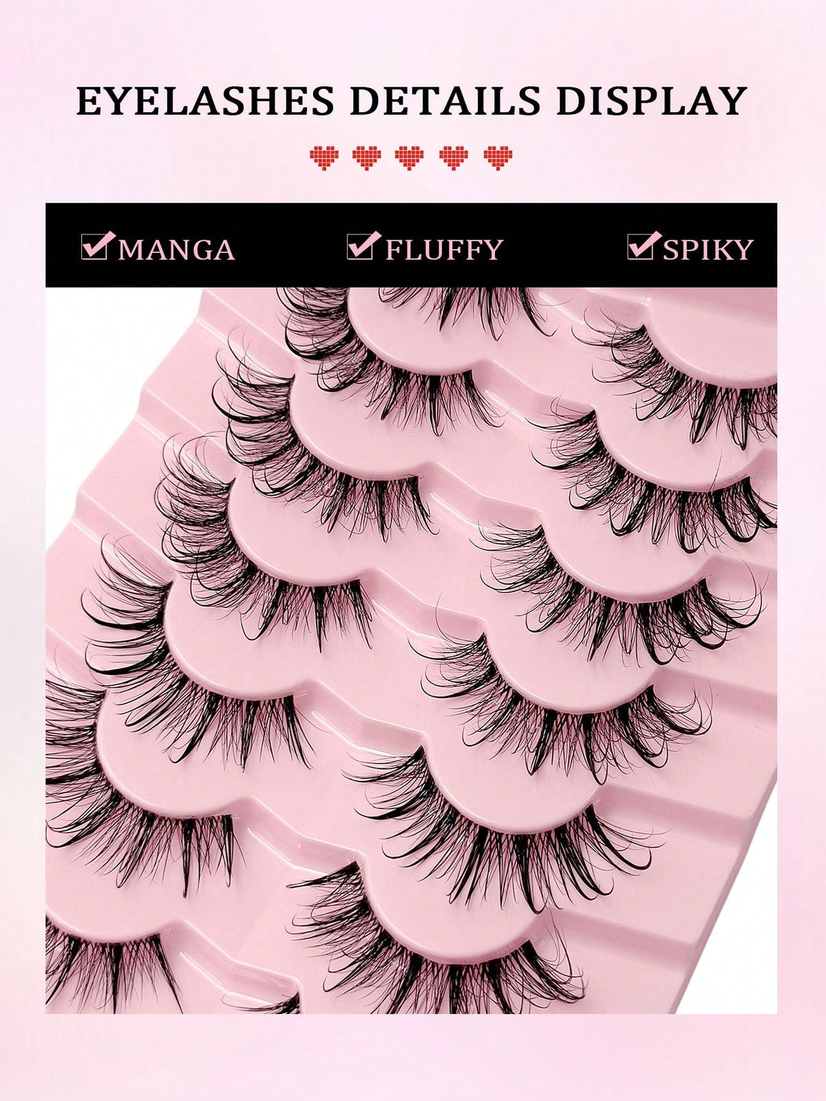 Women's Manga Wispy Wet Look Faux Mink Eyelash Set