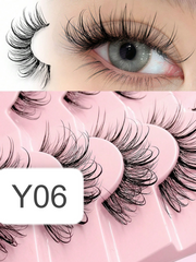 Shein Women's Manga Wispy Wet Look Faux Mink Eyelash Set Code: Y06