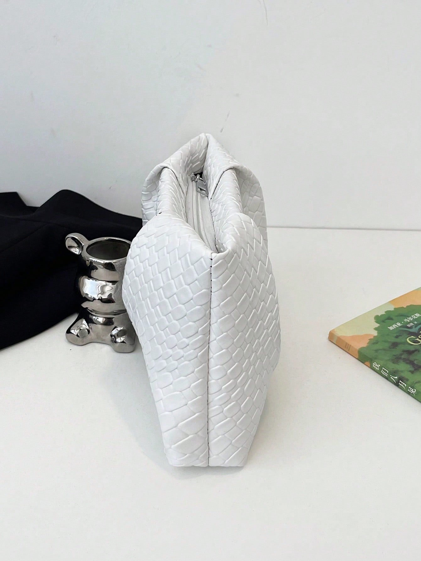 Women's Elegant Pleated Ruched Cloud Envelope Clutch Bag