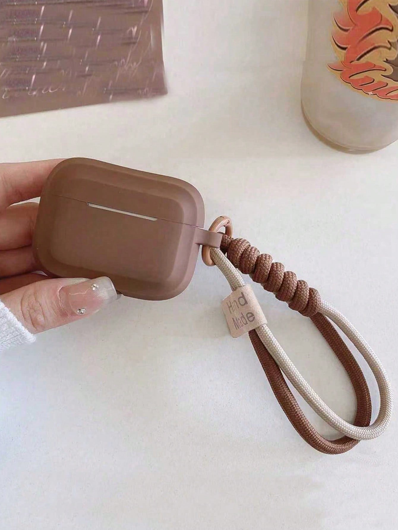 Silicone Protective Earphone Case with Lanyard for AirPods