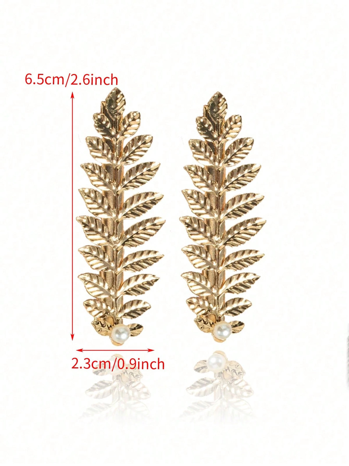 Women's Elegant Metal Leaf Hair Clip Set