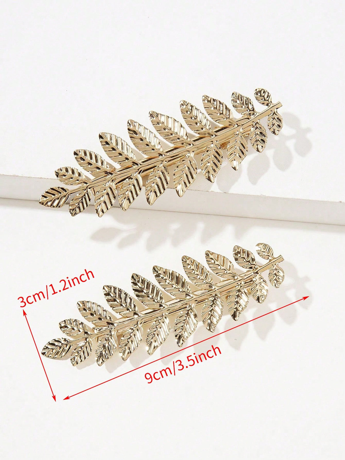 Women's Elegant Metal Leaf Hair Clip Set