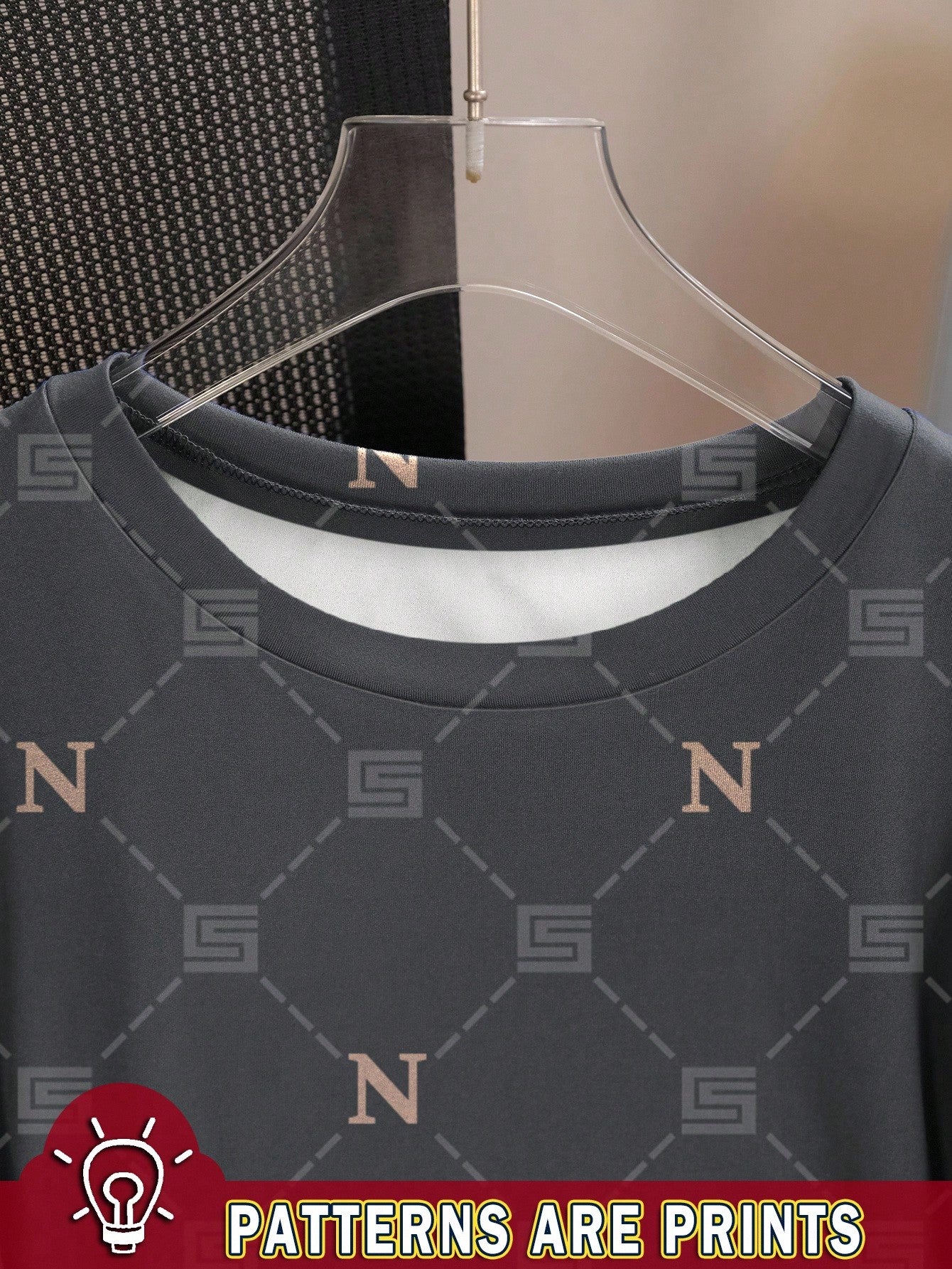 Women's Geometric Graphic Print Round Neck Short Sleeve T-Shirt