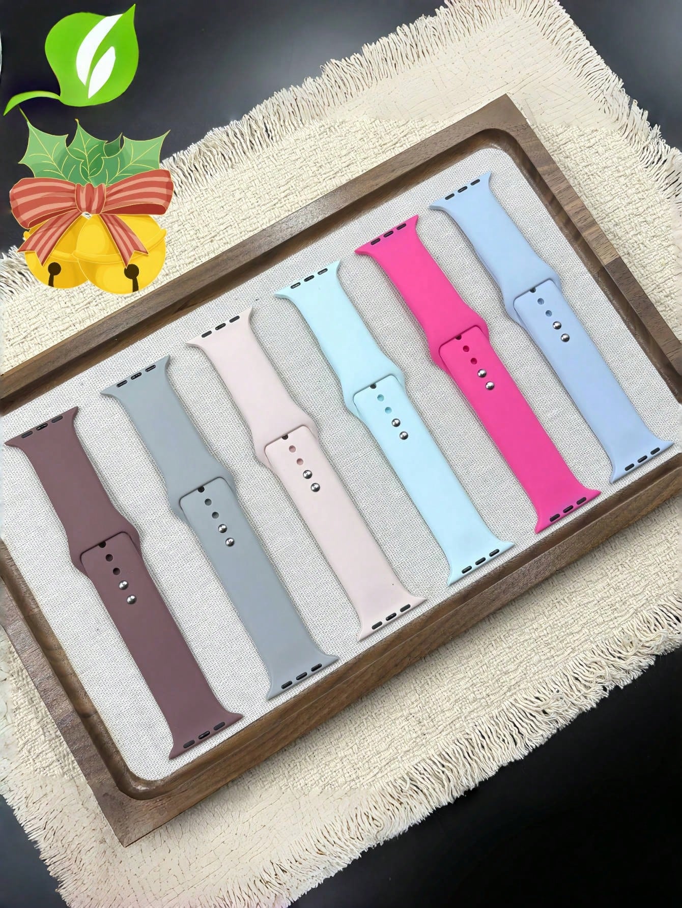 6-Pack Silicone Sport Watch Band for Apple Watch