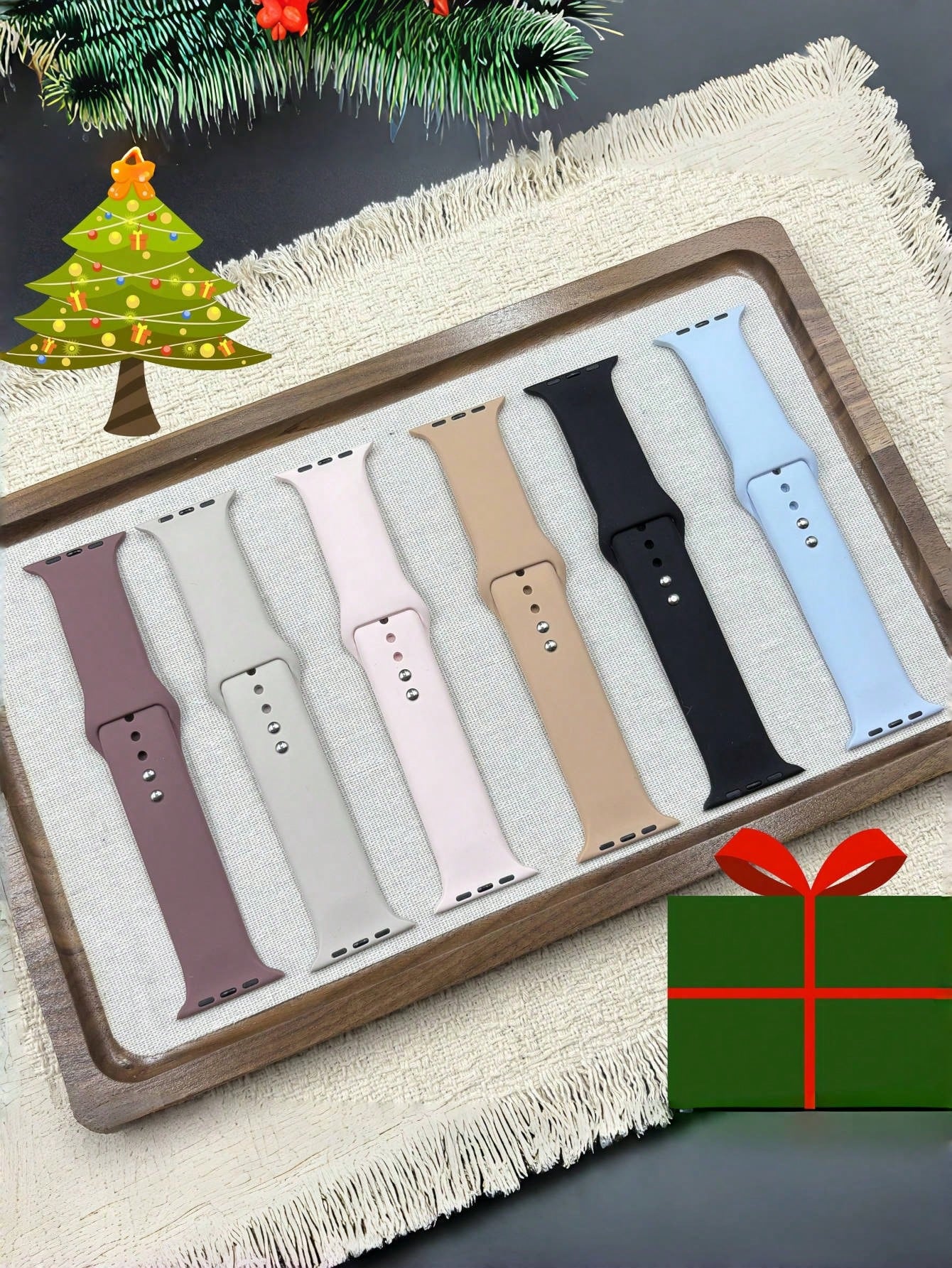 6-Pack Silicone Sport Watch Band for Apple Watch