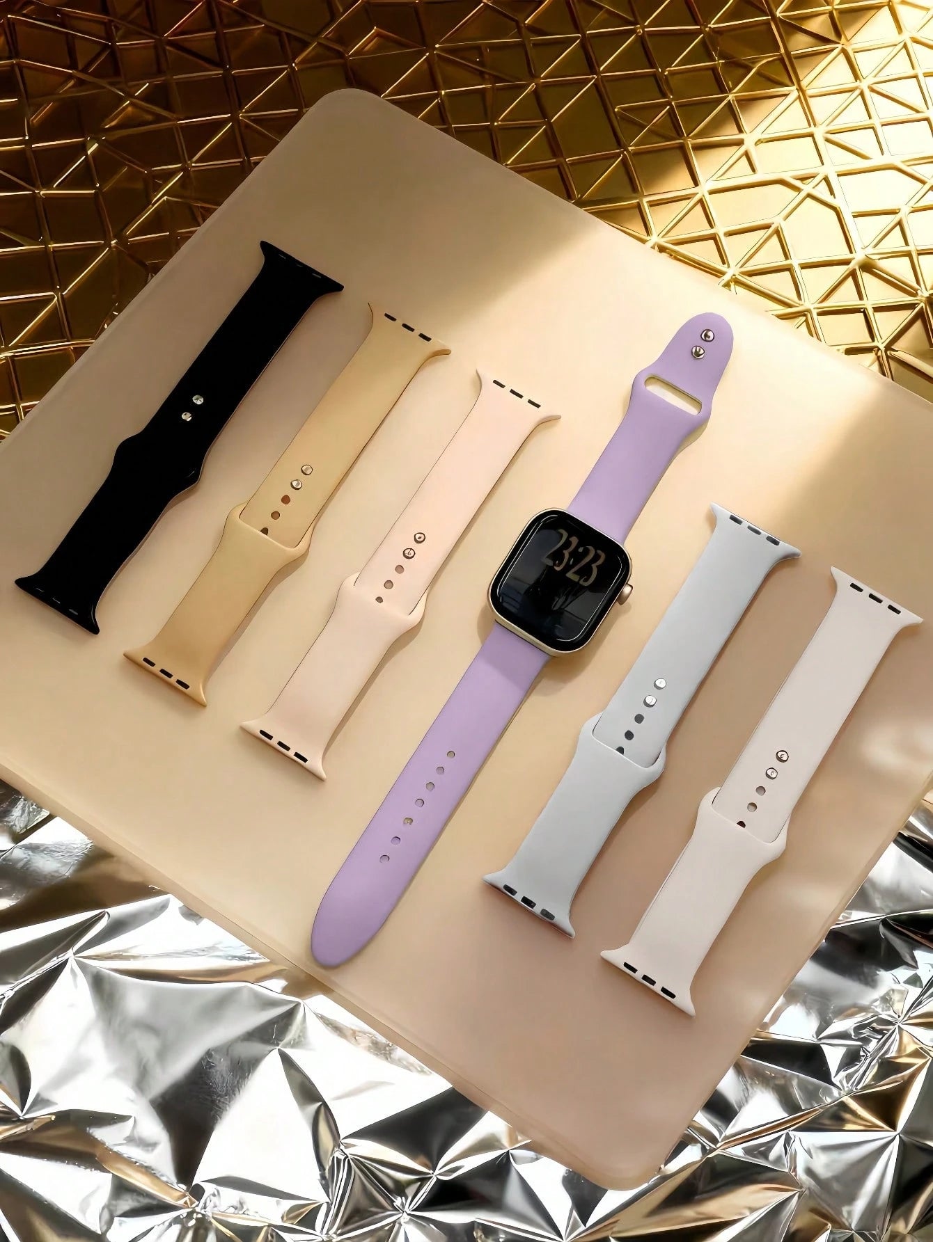 6-Pack Silicone Sport Watch Band for Apple Watch