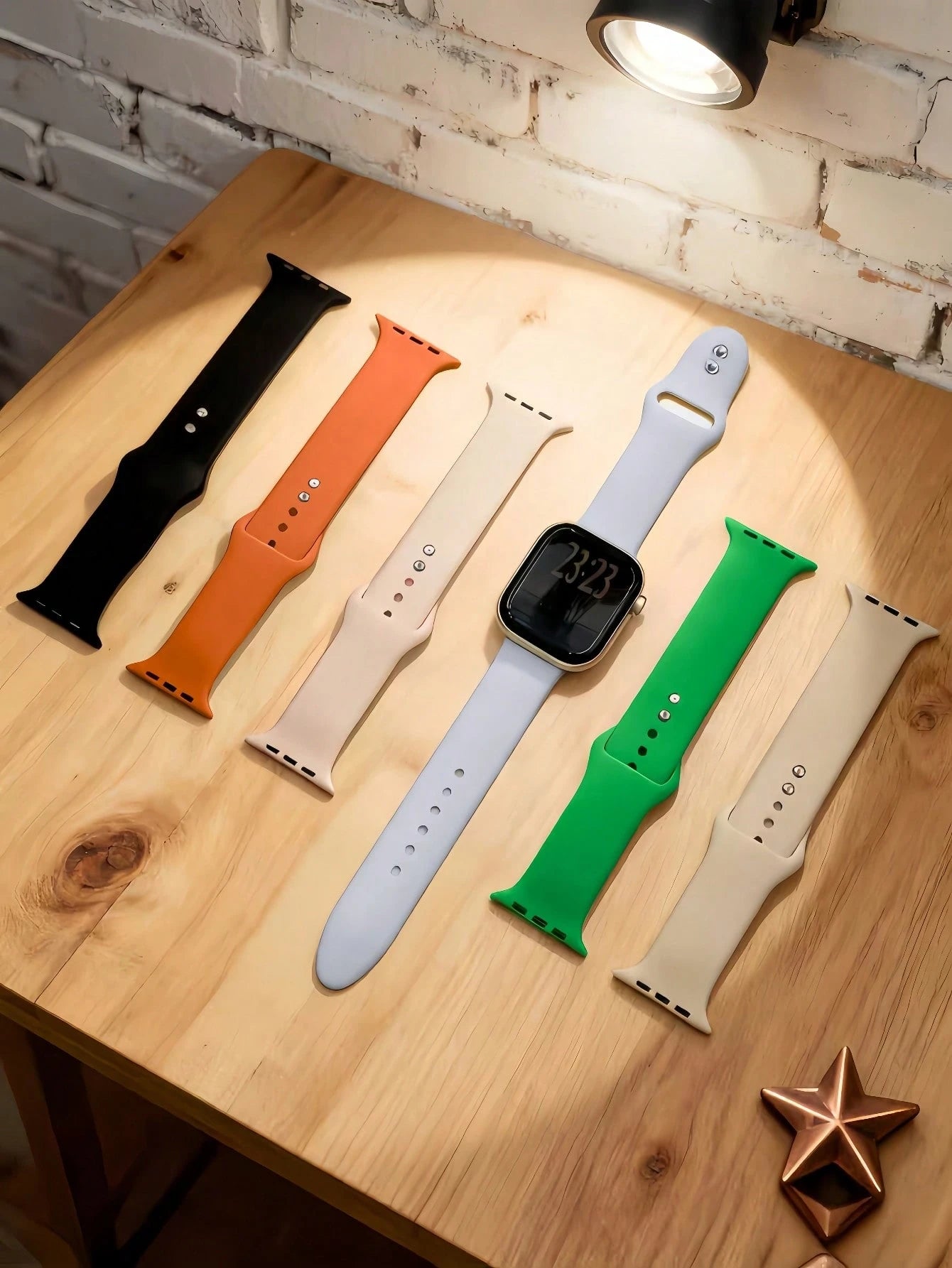 6-Pack Silicone Sport Watch Band for Apple Watch
