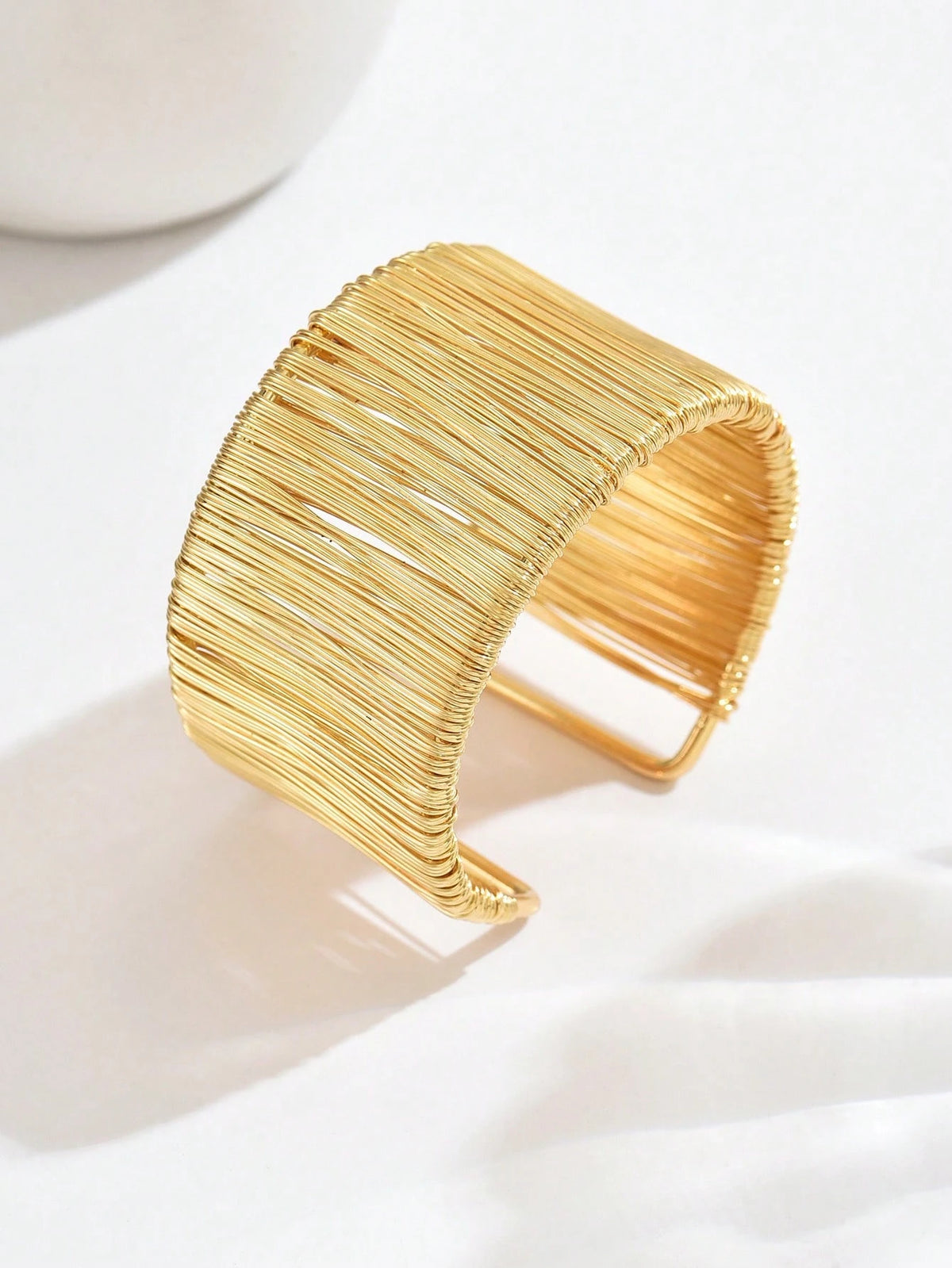Women's Fashion Multi-Layer Wrapped Metal Bangle Bracelet