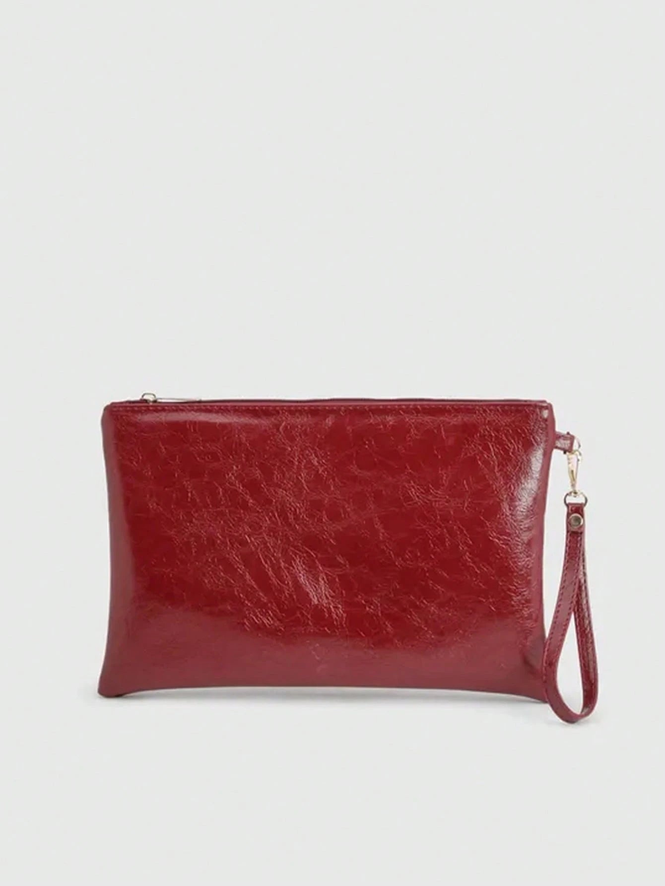 Women's Minimalist Solid Color Daily Wristlet Clutch Bag