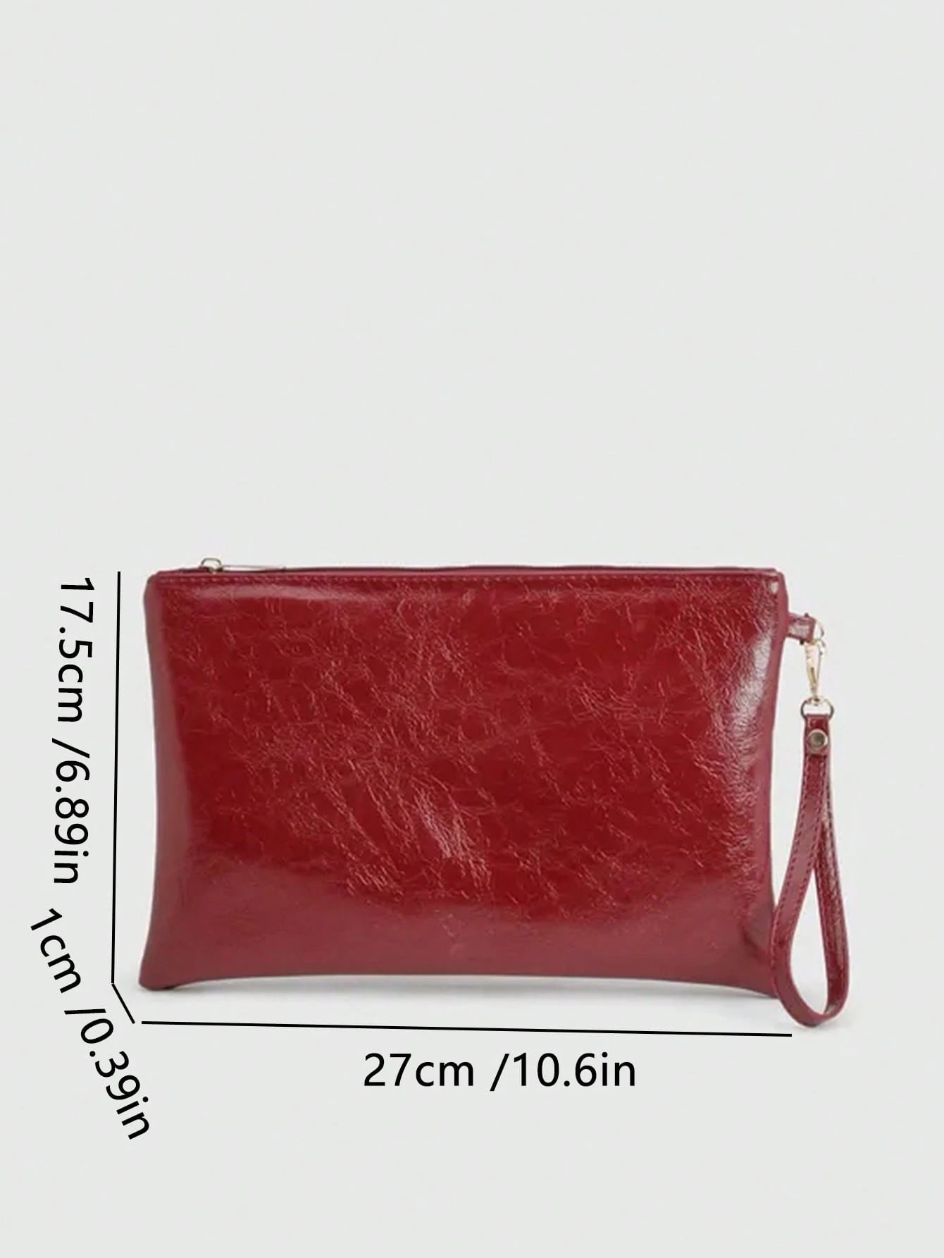 Women's Minimalist Solid Color Daily Wristlet Clutch Bag