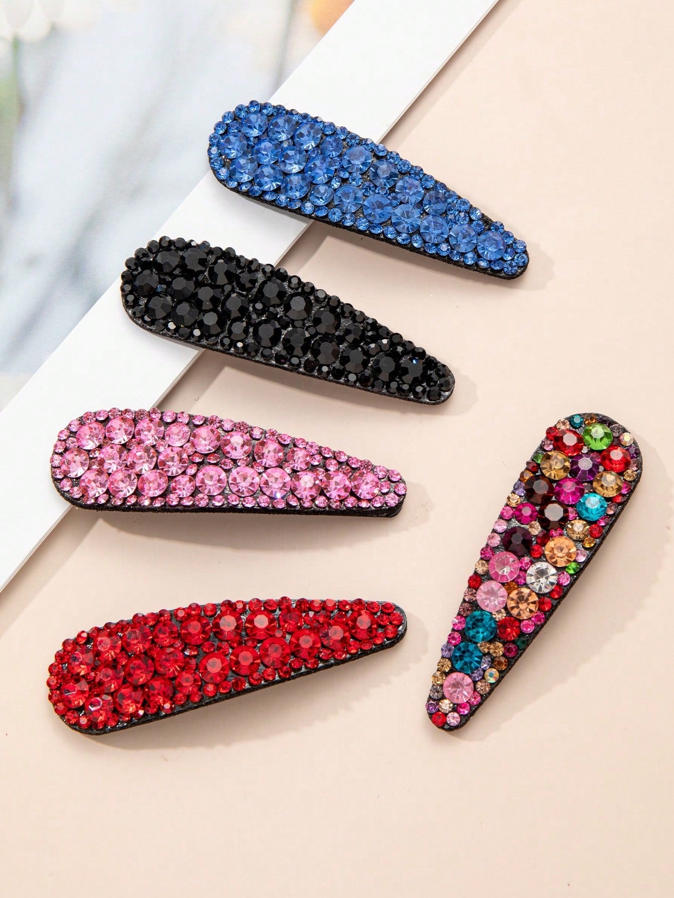Women's 5pcs Rhinestone Elegant Casual Daily Hair Clips Set