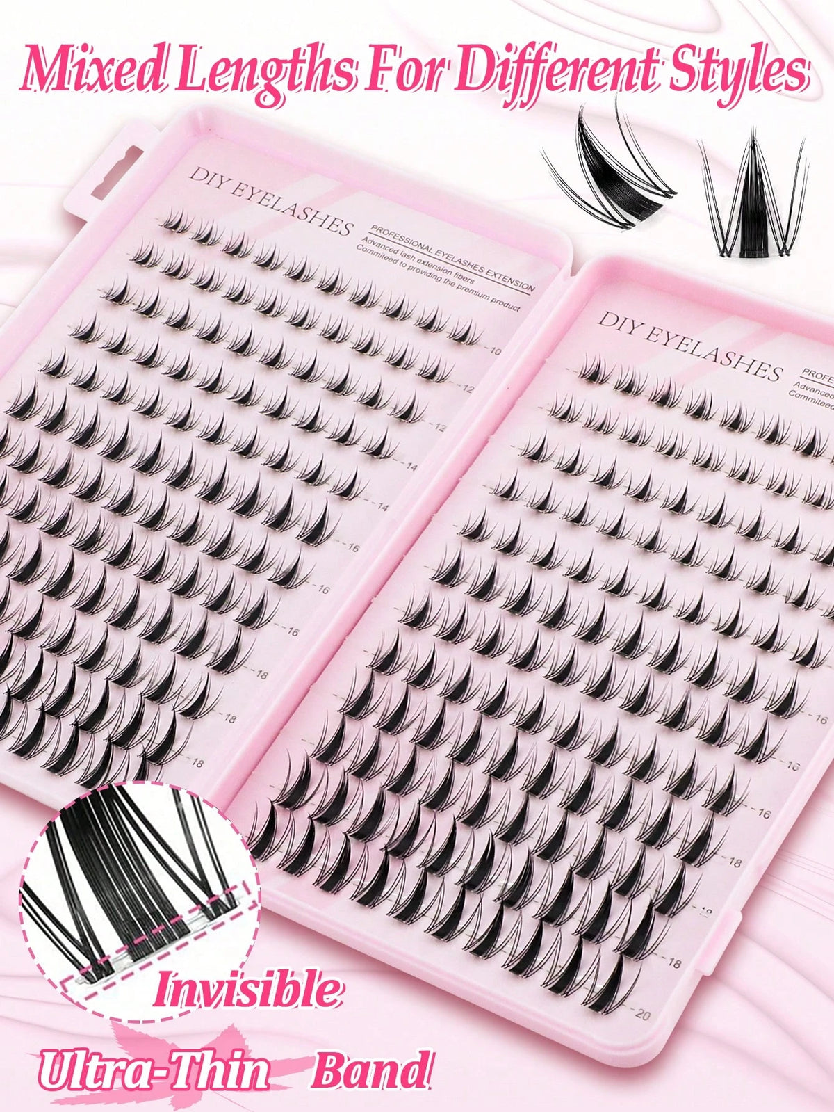Shein Women's 240-Piece C-Curl Fluffy 3D False Eyelash Set, Code: X-240