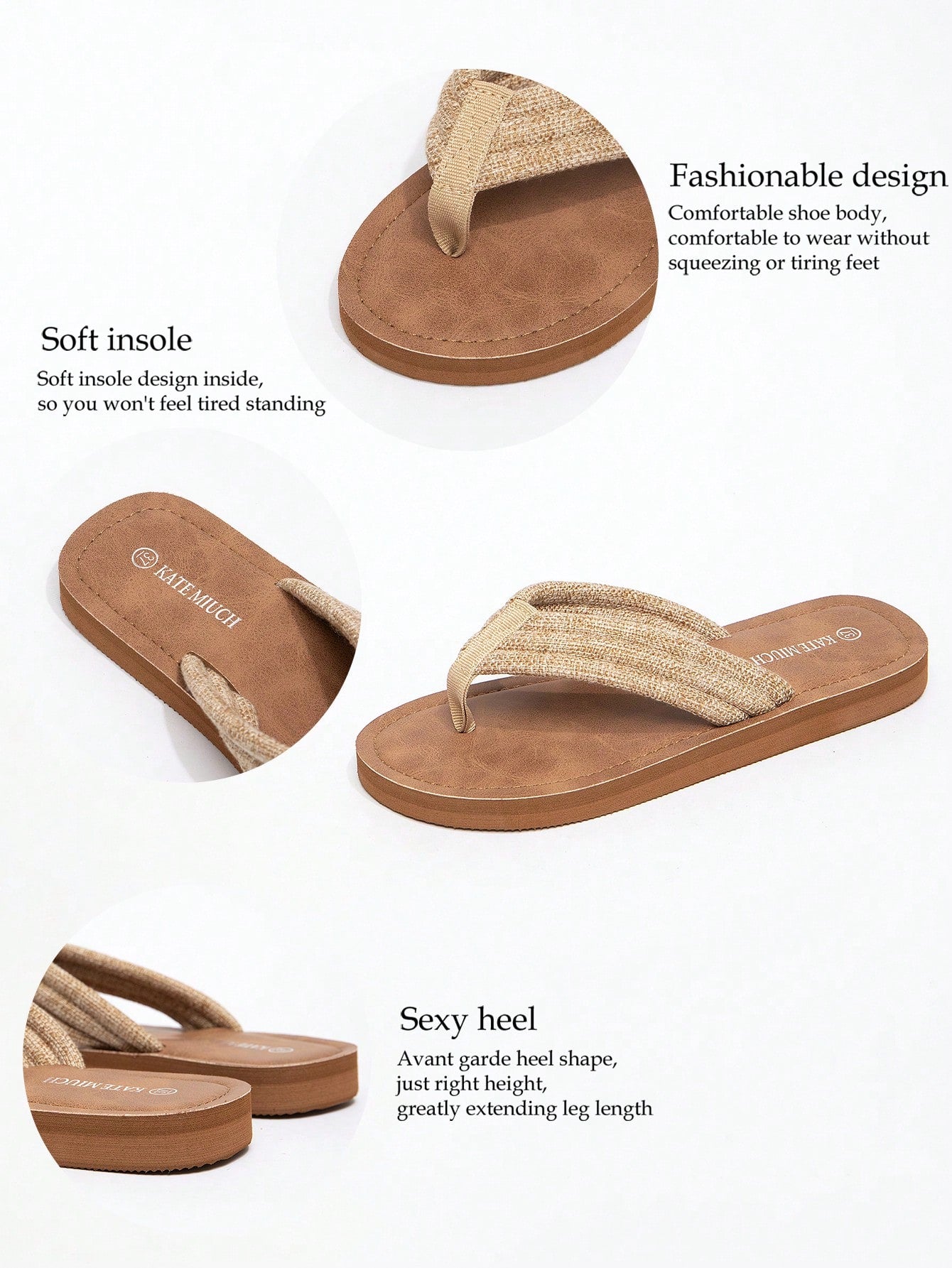 Women's Bohemian Retro Flat Thong Slide Sandals