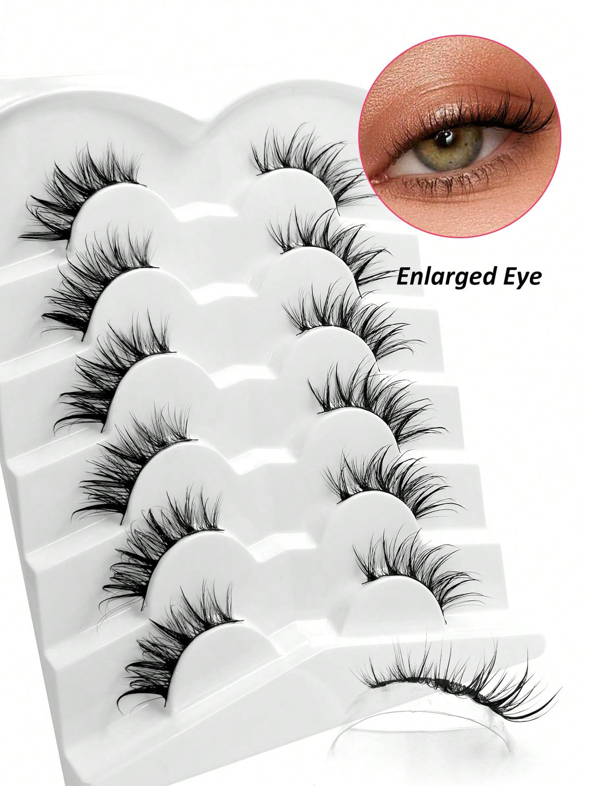 Women's 6-Pack Half-Lash Wispy Manga False Eyelash Set
