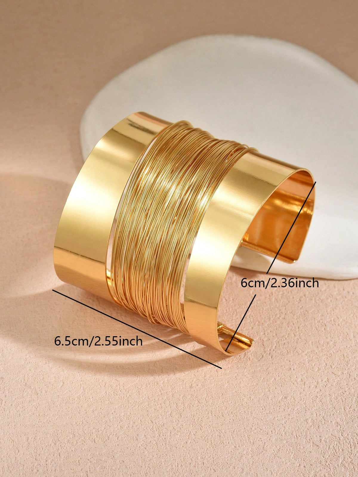 Women's Minimalist Elegant Metal Cuff Bracelet