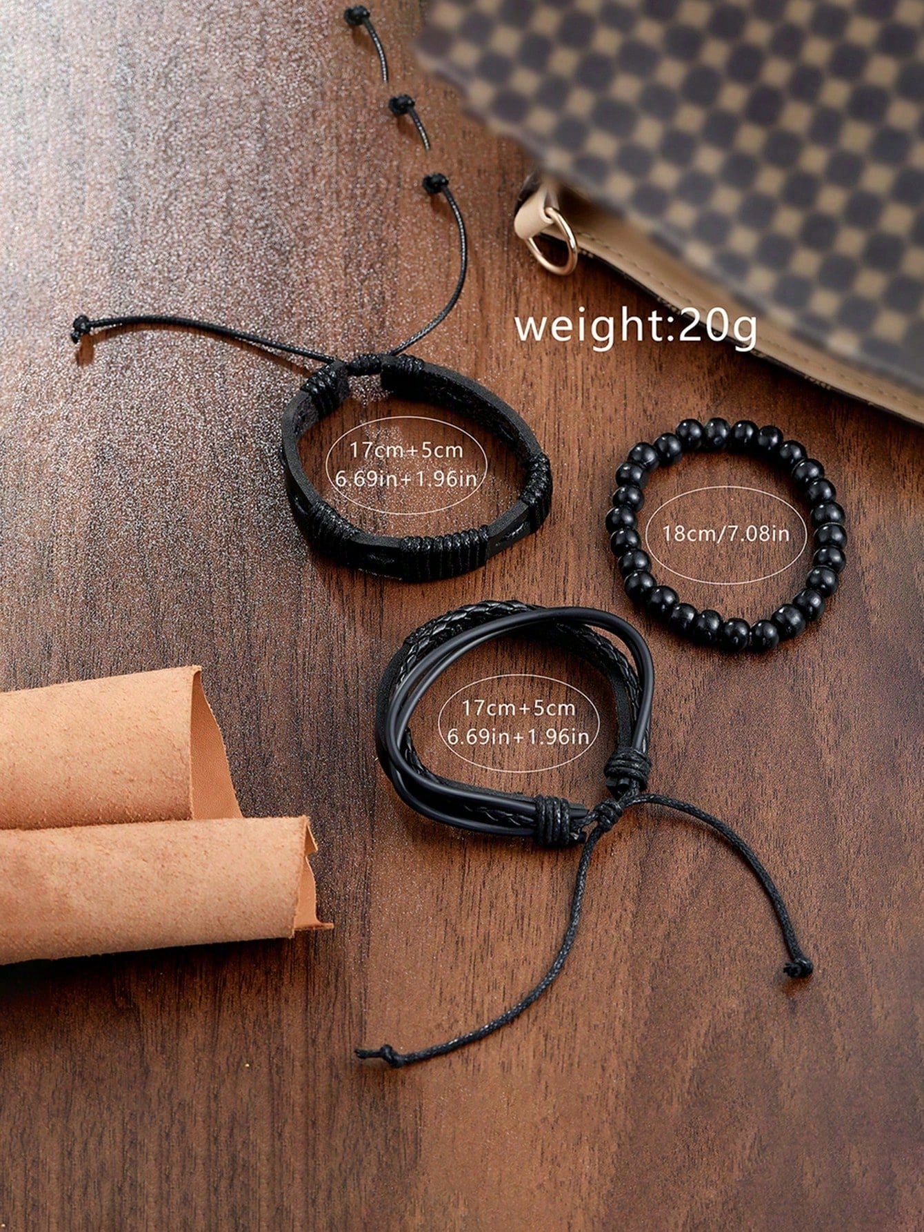 Men's Casual Sport Round Dial Quartz Watch and Bracelet Set