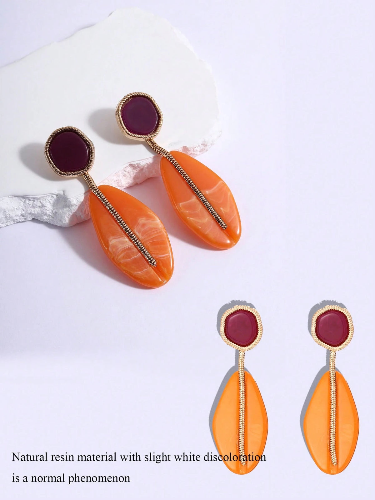 Women's Bohemian Geometric Resin Eardrop Earring Set
