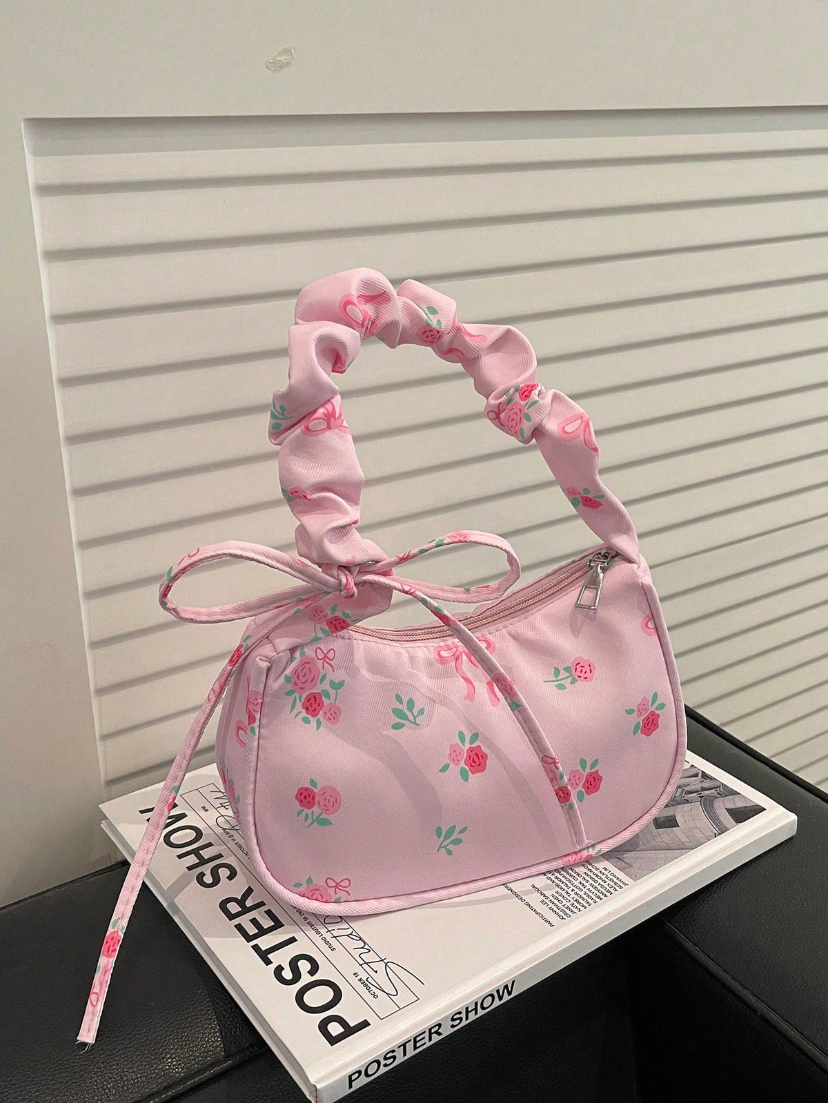 Women's Floral Print Zipper Casual Versatile Daily Shoulder Bag