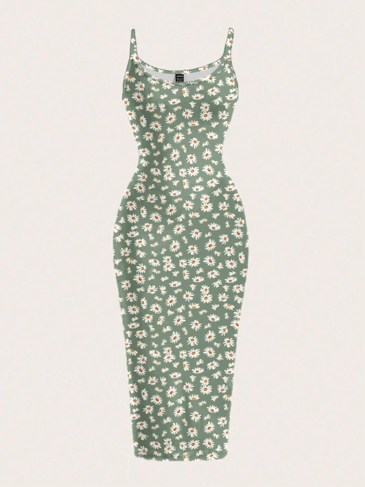 Women's Bohemian Daisy Print Cami Midi Dress