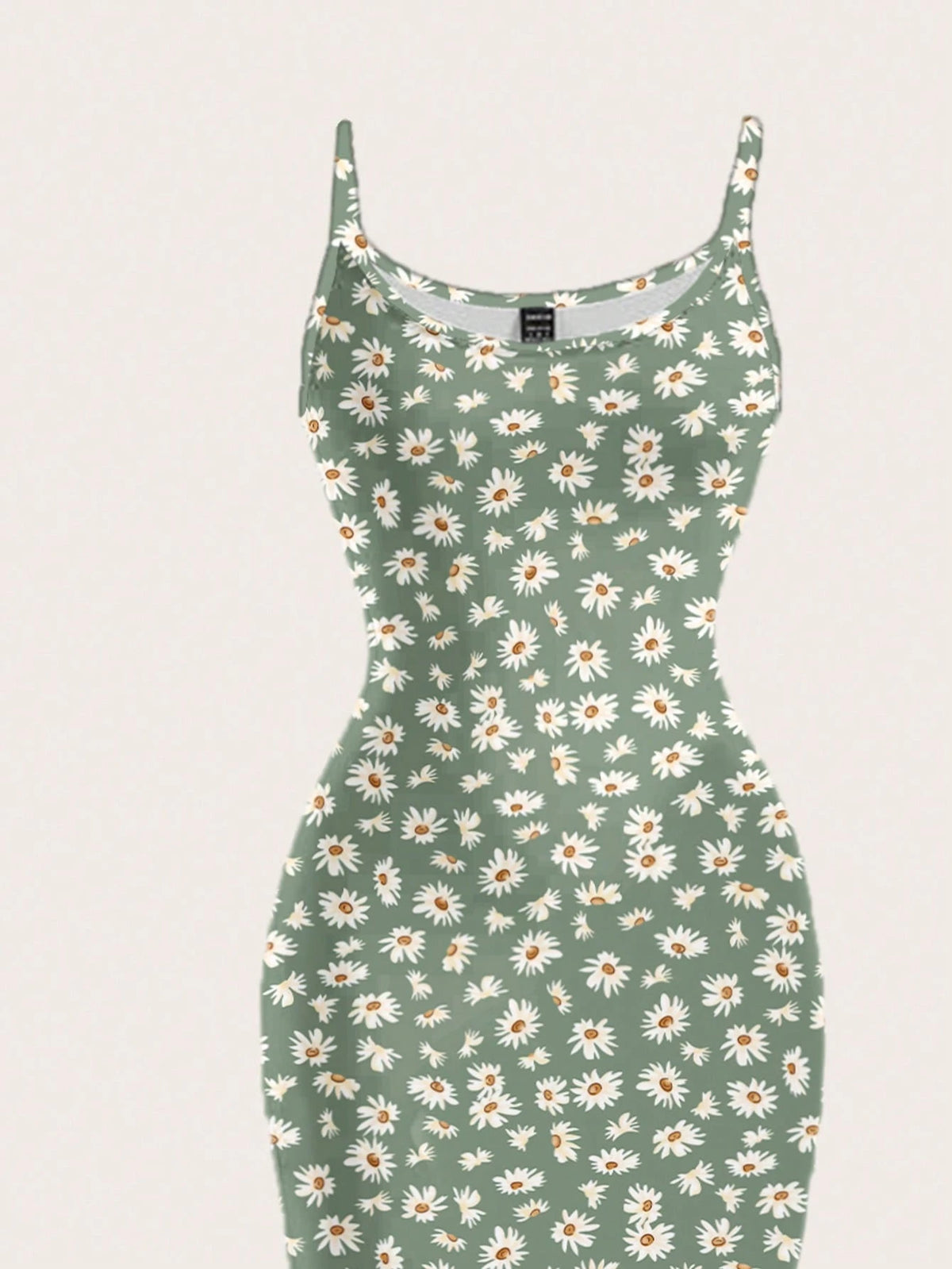 Women's Bohemian Daisy Print Cami Midi Dress