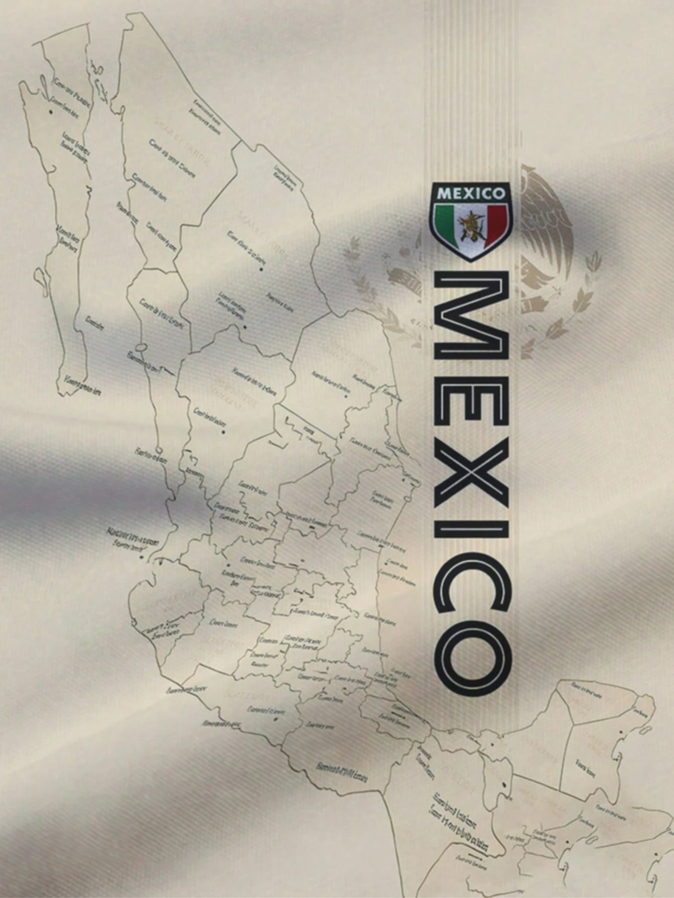 Mexico Men's Soccer Jersey Breathable Round Neck Sports Top
