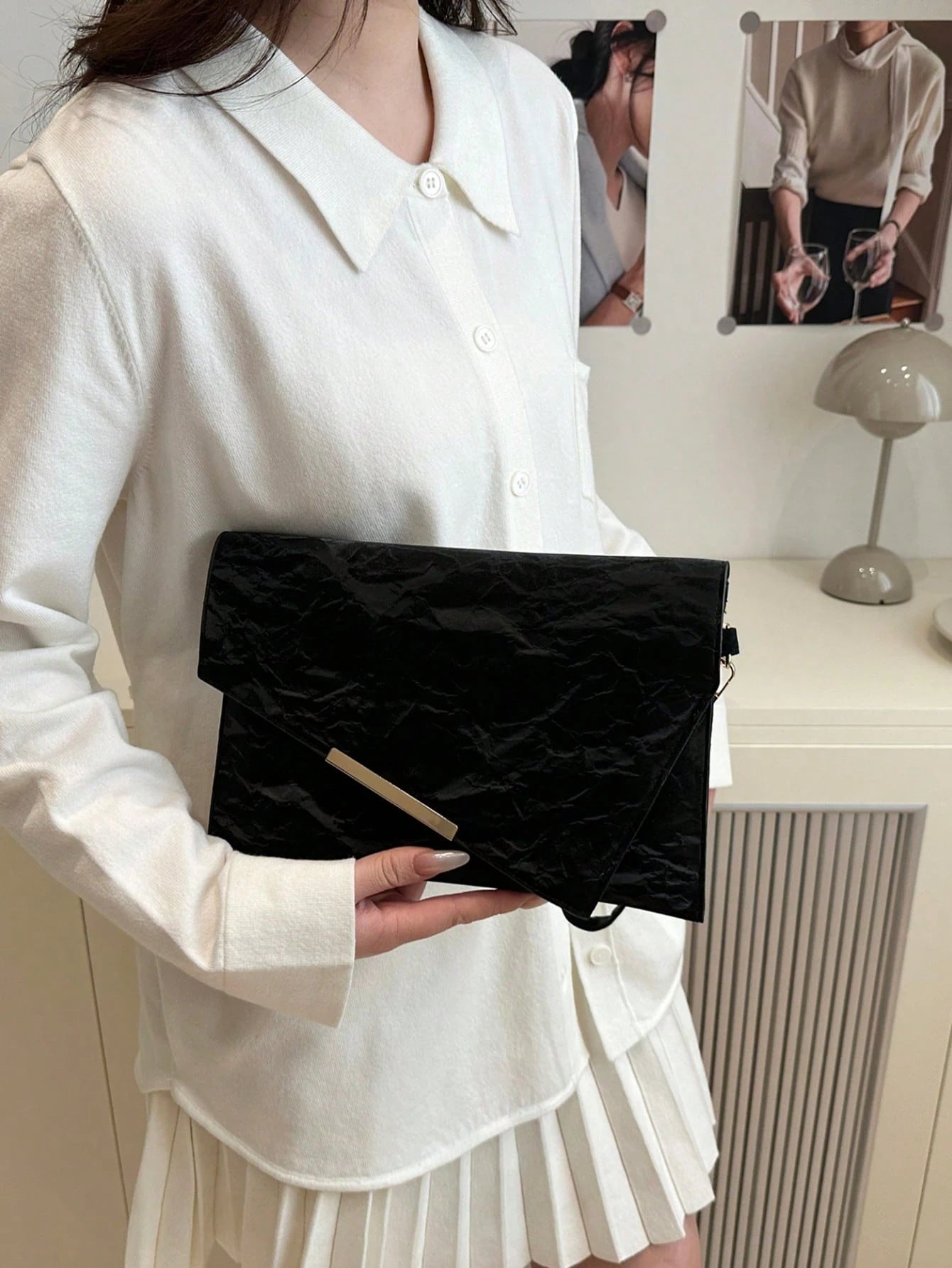 Women's Elegant Niche Design Envelope Clutch Bag