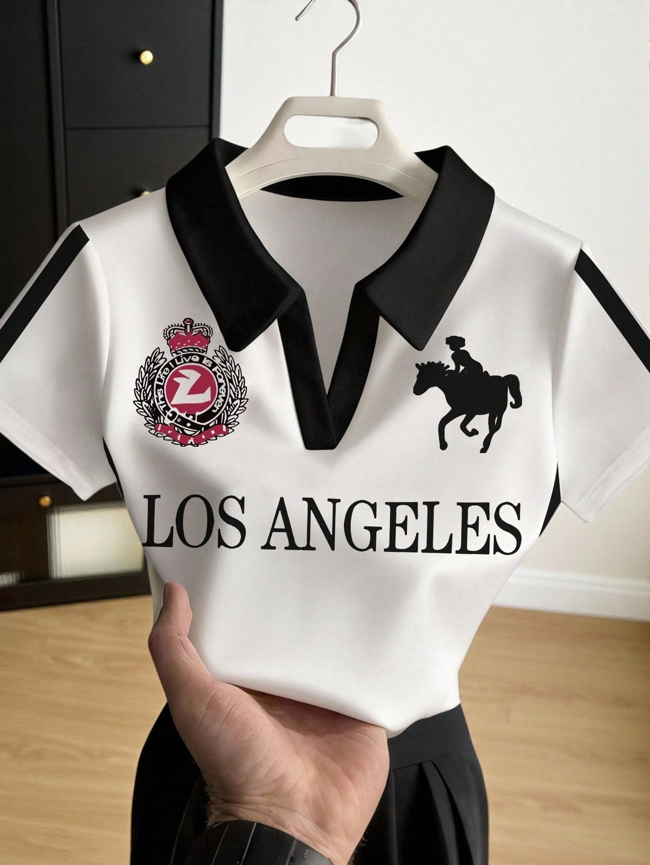 Women's Casual Vintage Y2K Printed Short Sleeve Polo Top