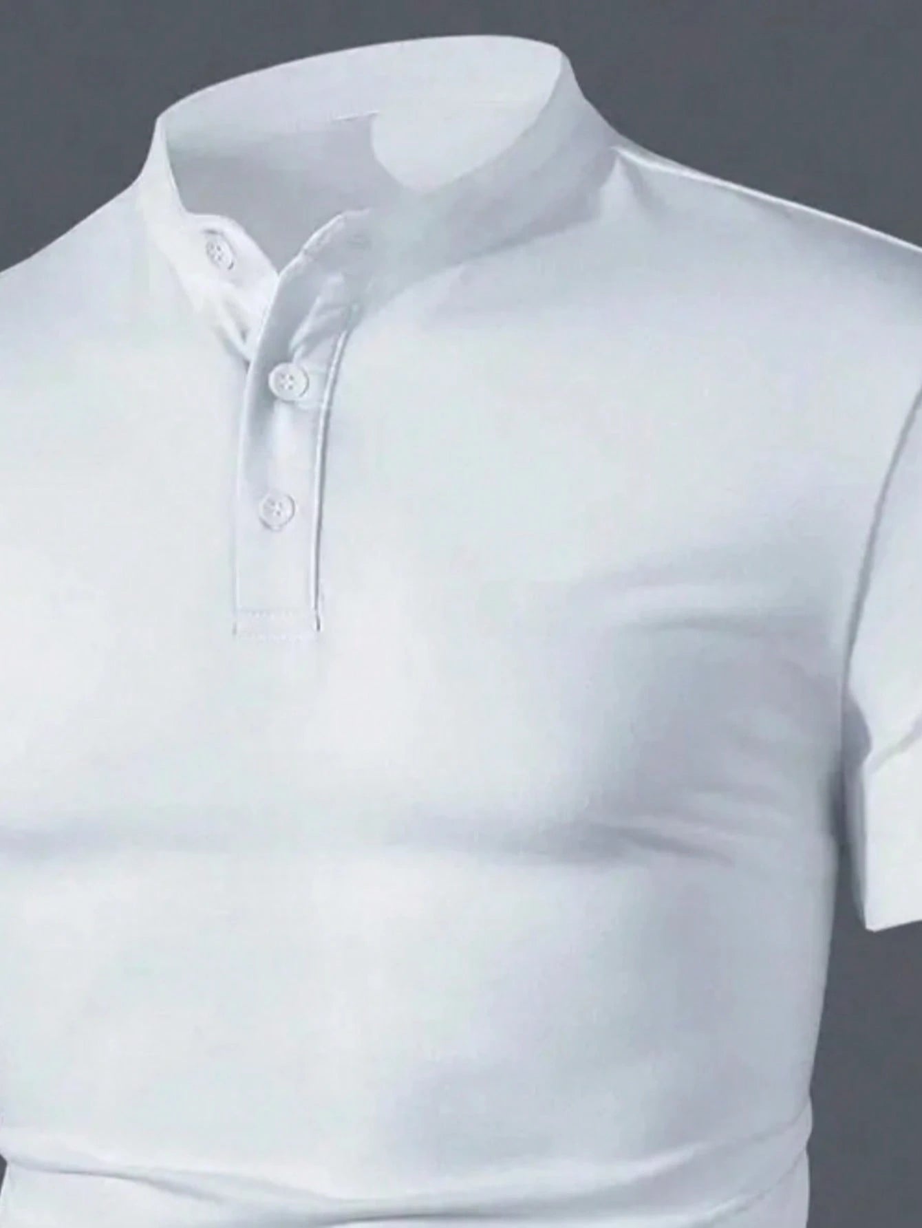 GRDR Men's Henley Shirt Short Sleeve Solid Color Casual Top