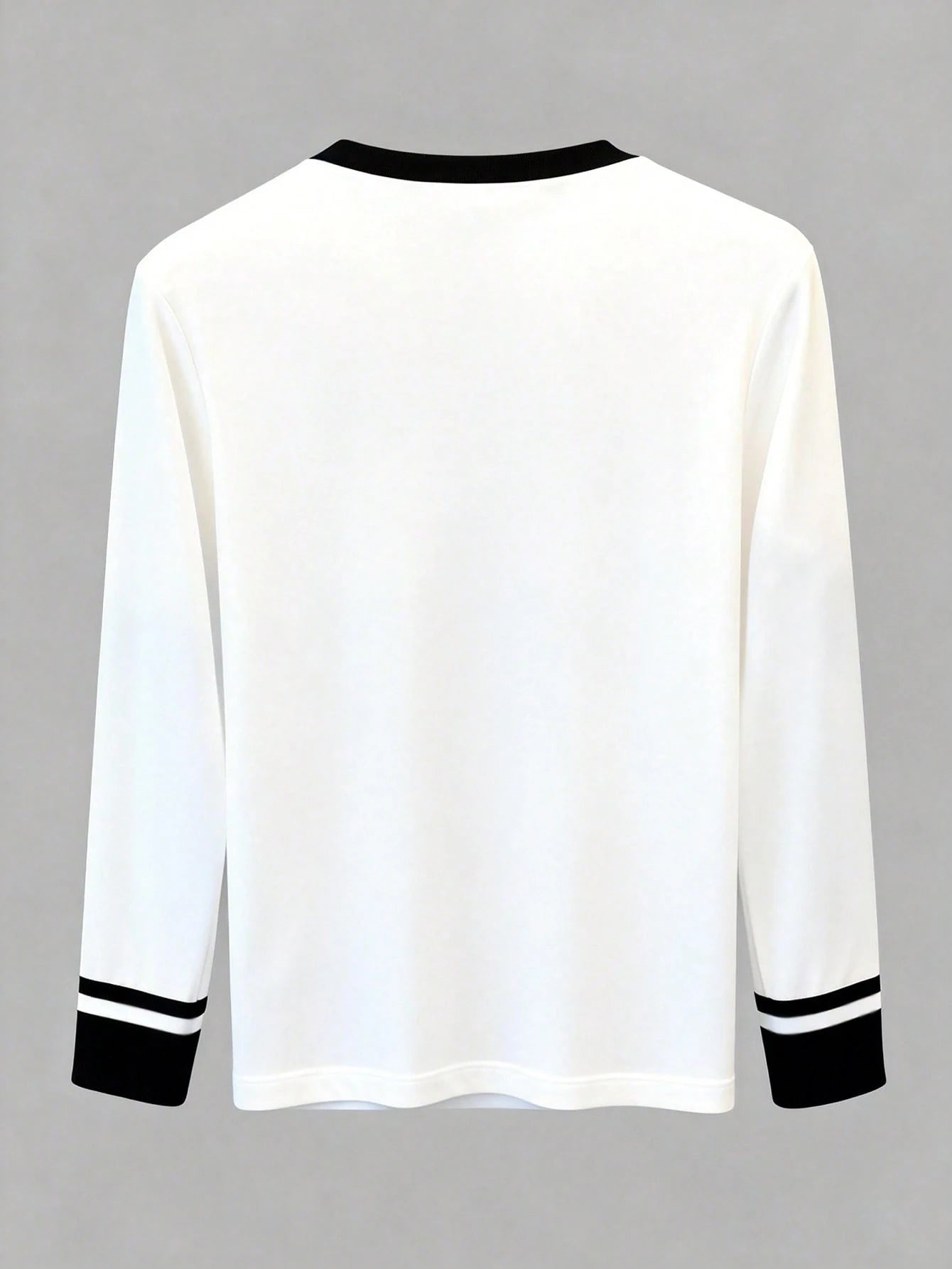 SHEIN Women's Loose Fit Long Sleeve T-Shirt with Knight Embroidery