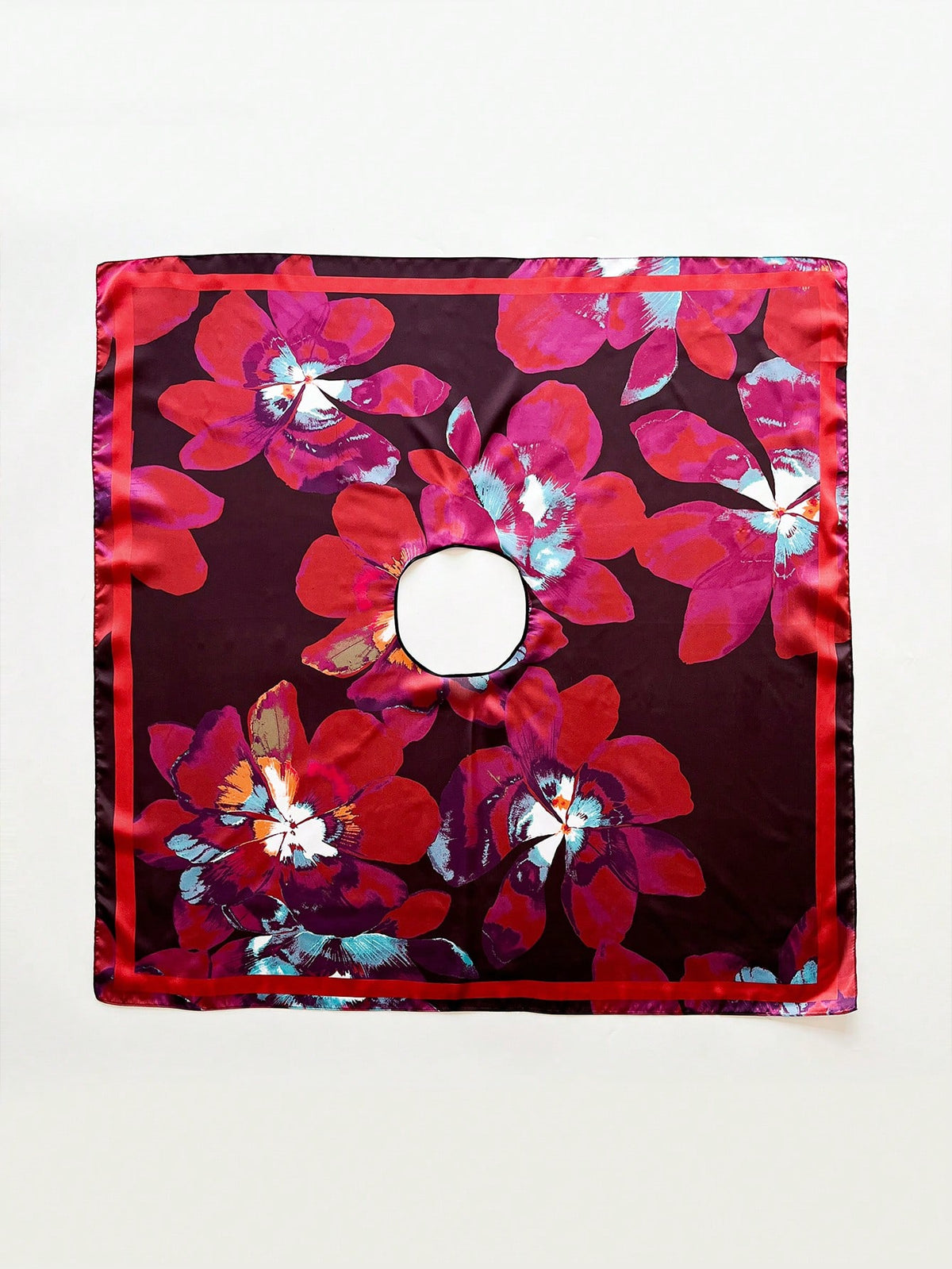 Women's Floral Print Lightweight Chiffon Scarf Shawl