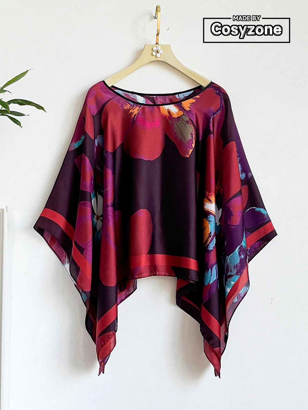 Women's Floral Print Lightweight Chiffon Scarf Shawl
