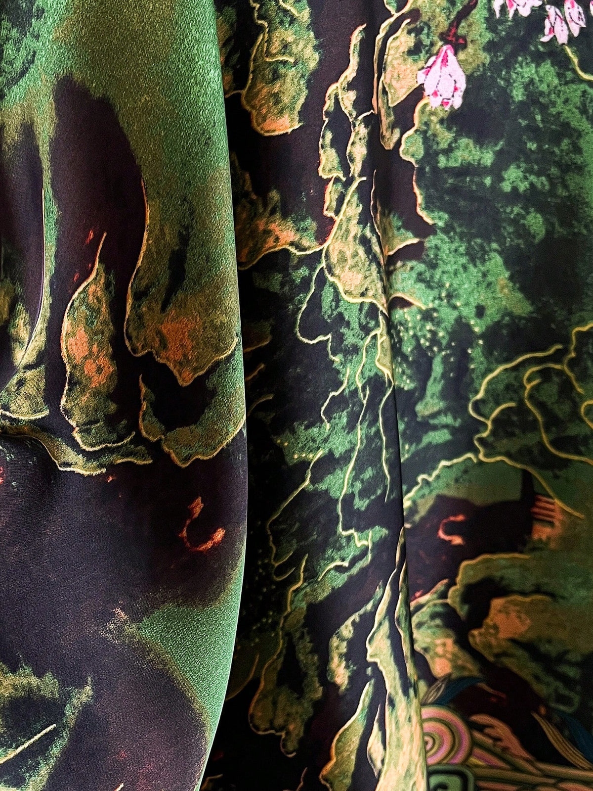 Women's Floral Print Lightweight Chiffon Beach Cover-Up Shawl