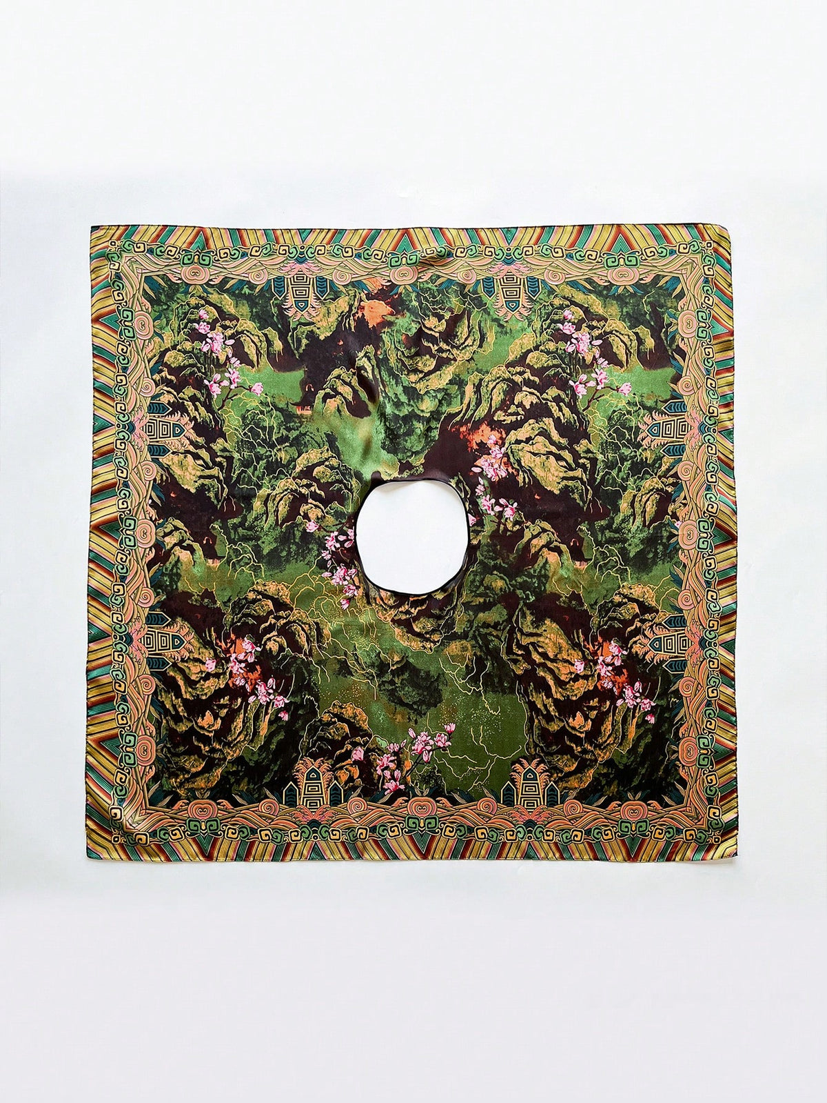 Women's Floral Print Lightweight Chiffon Beach Cover-Up Shawl