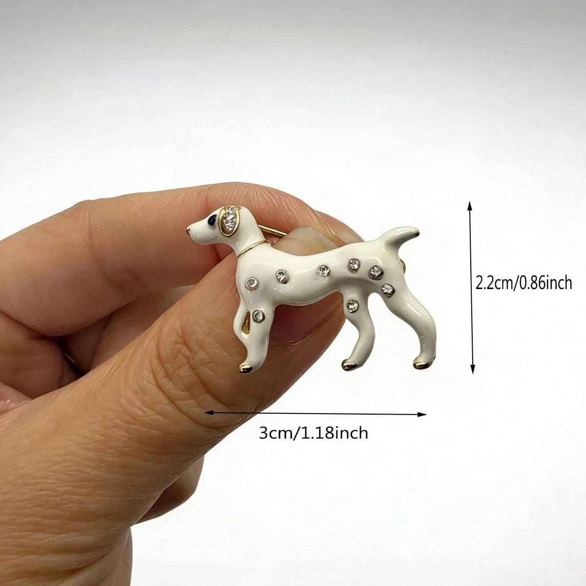 Women's Cute Enamel Dog Brooch Pin Set