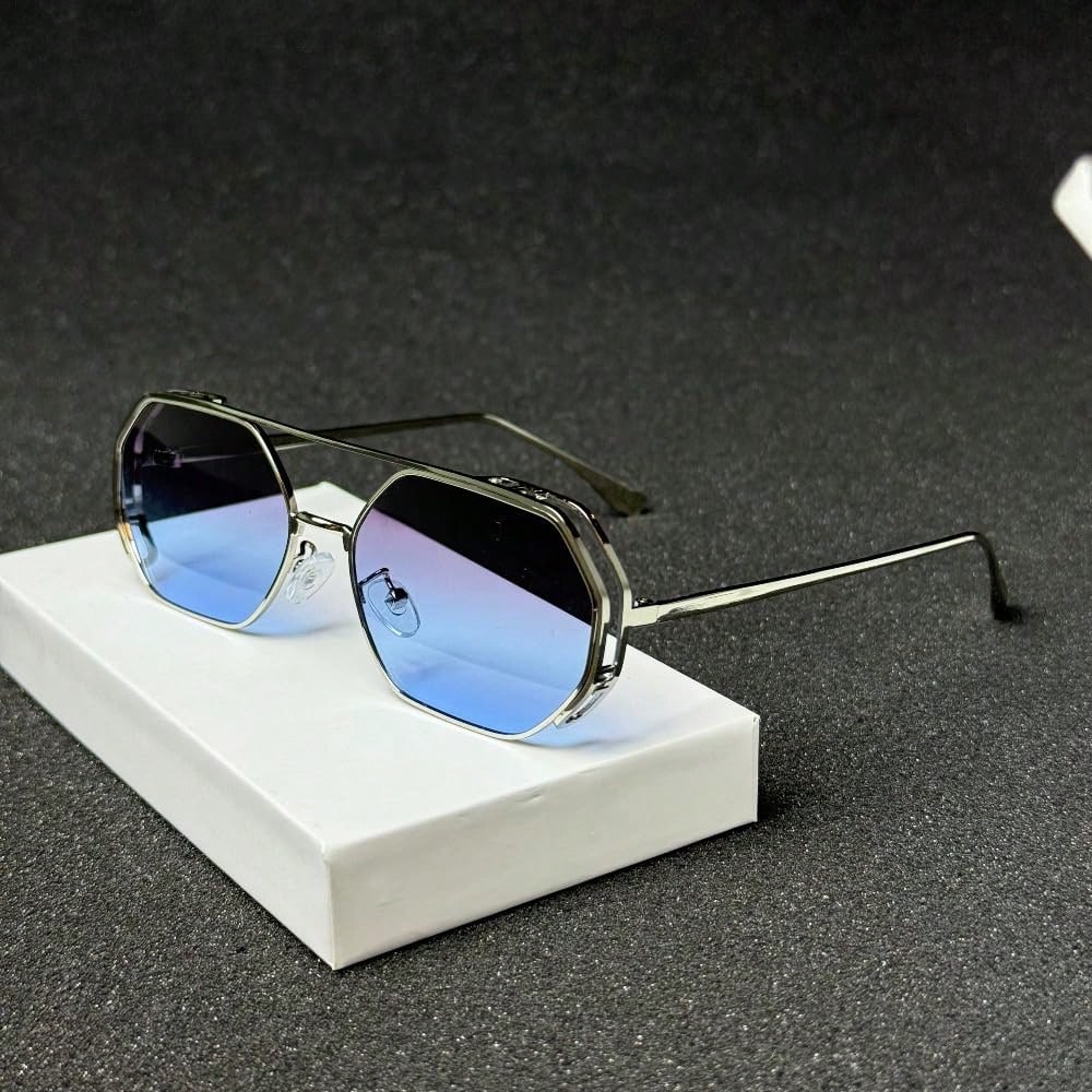 Metal Polygonal Fashion Glasses for Men