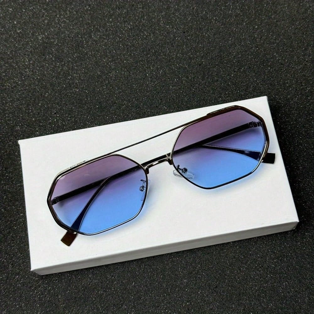 Metal Polygonal Fashion Glasses for Men