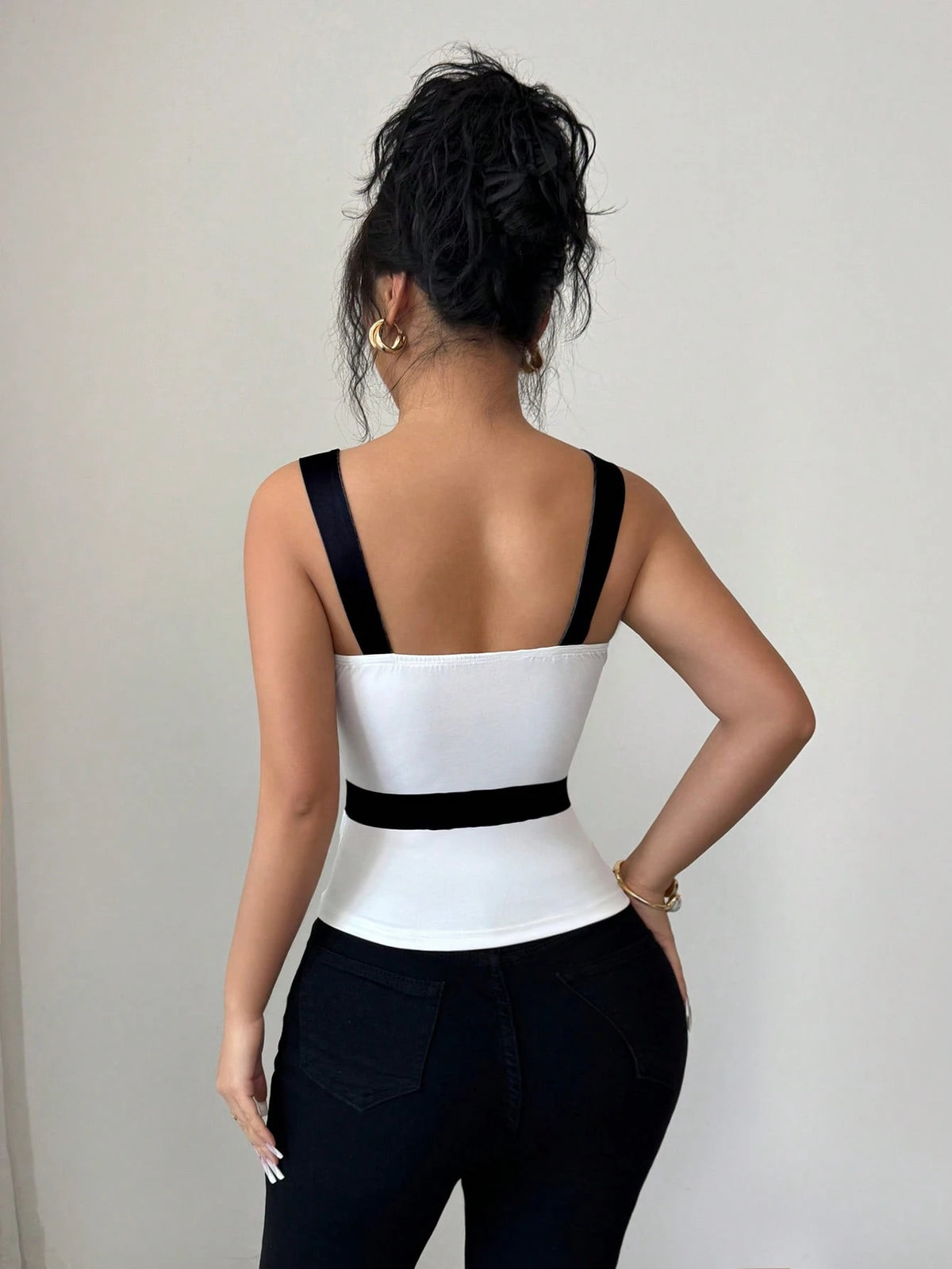 Women's Elegant Floral Print Slim Fit Tank Top