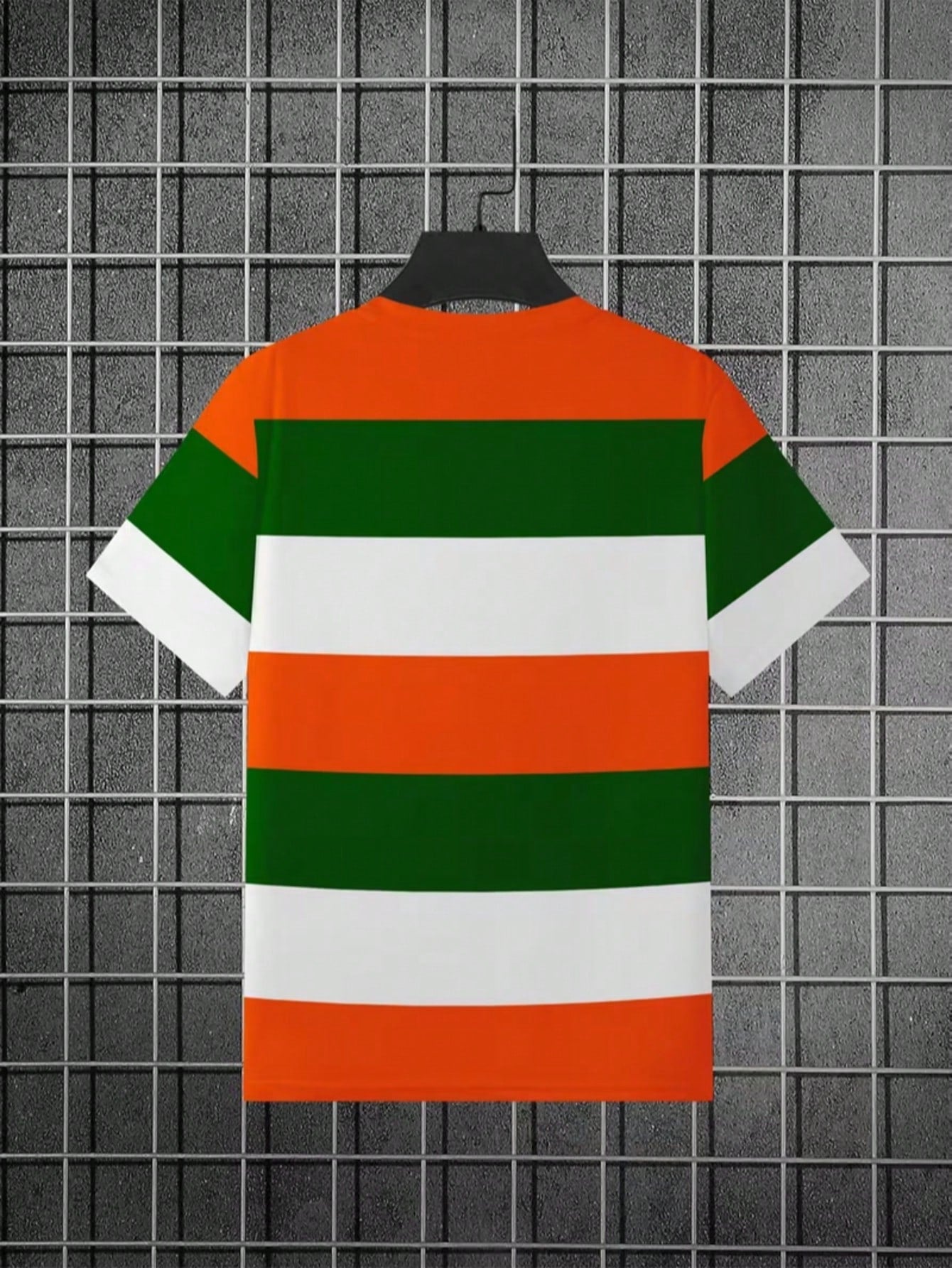 Men's Polyester Short Sleeve Casual T-Shirt Multicolor