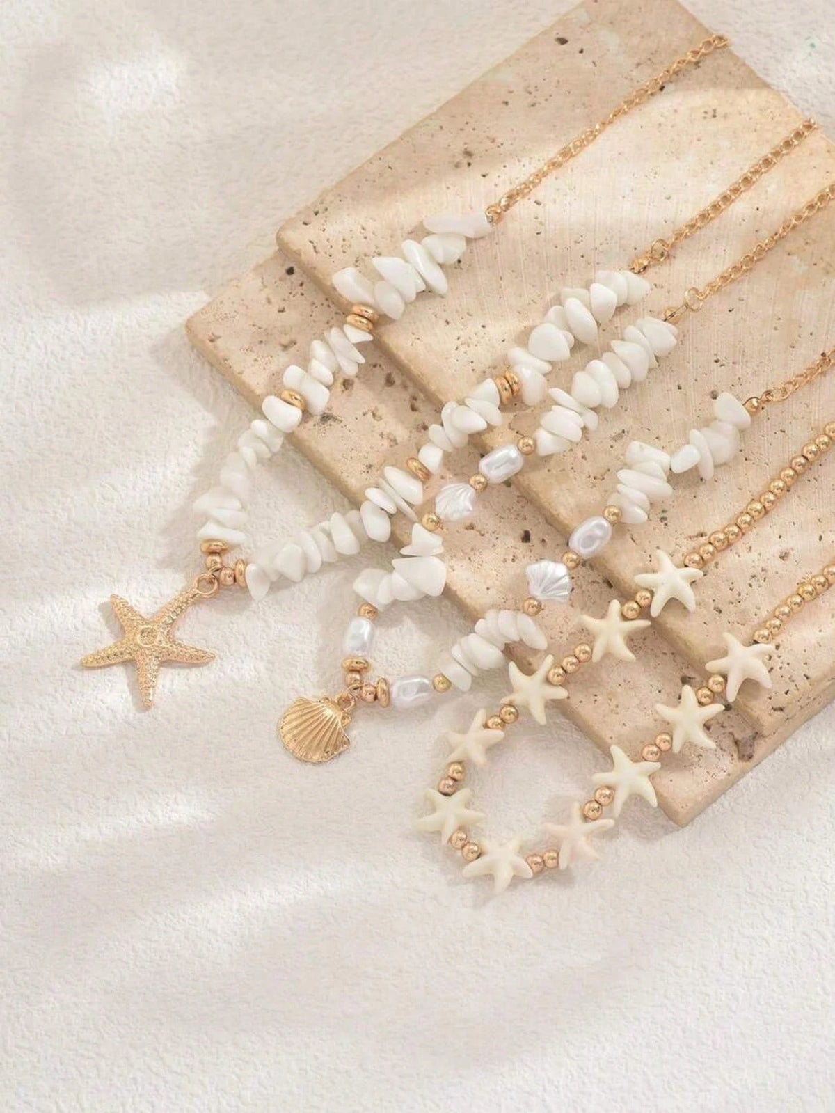 Women's Bohemian Beach Vacation Pendant Necklace Set