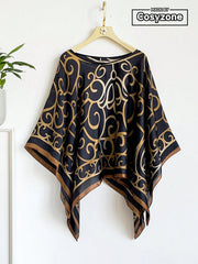 Women's Bohemian Printed Chiffon Beach Cover Up Scarf Shawl