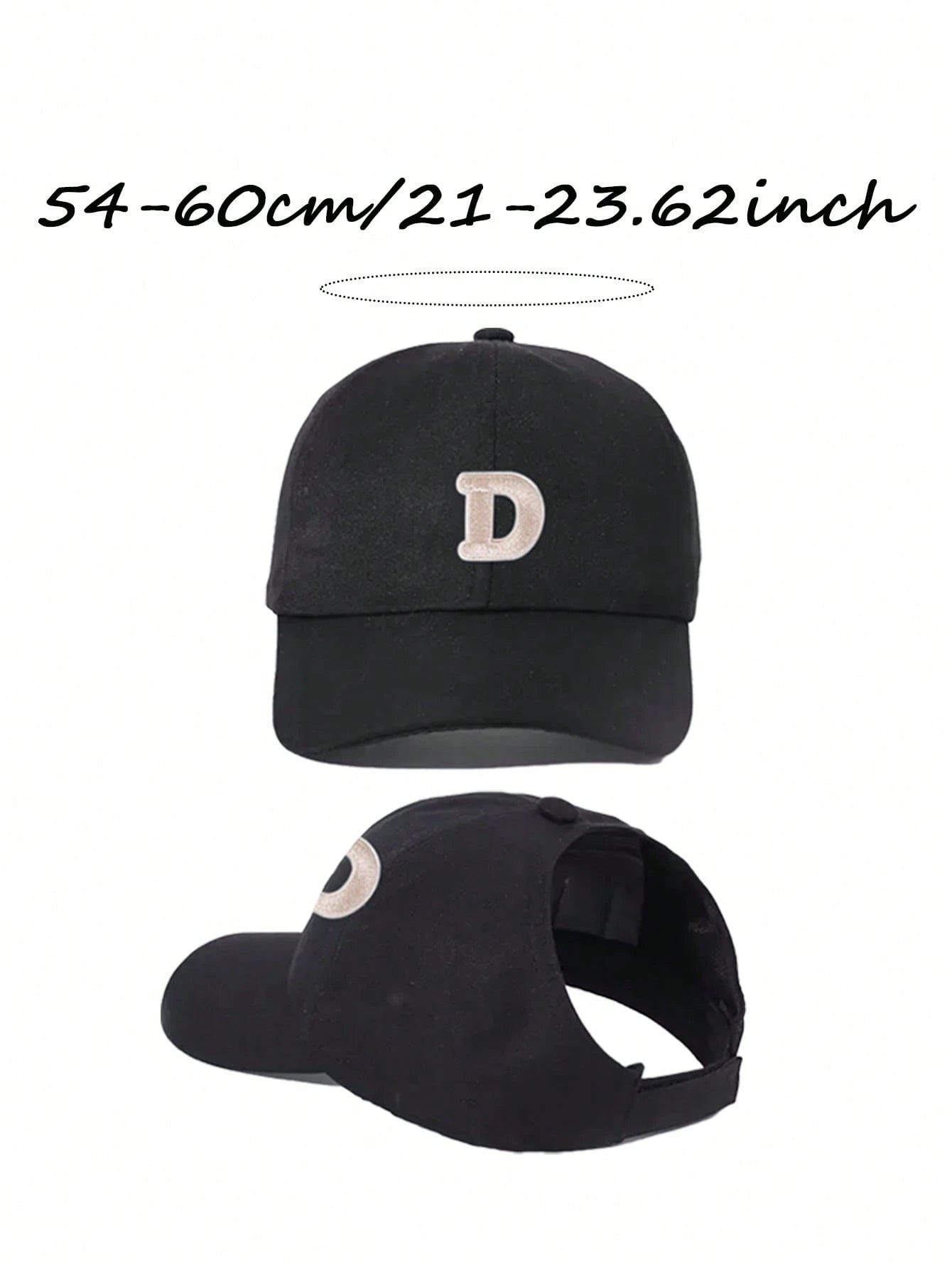 Women's Casual Letter Embroidered Ponytail Baseball Cap