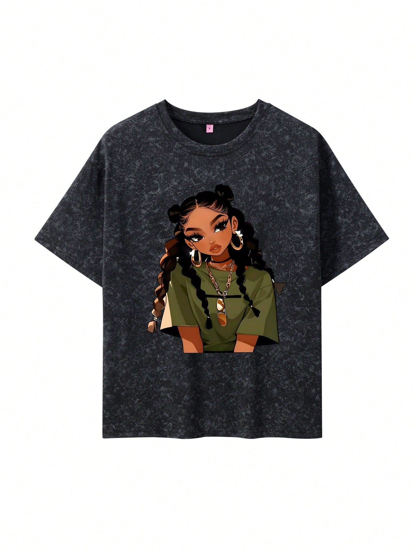 Women's Casual Retro Graphic Print Short Sleeve T-Shirt