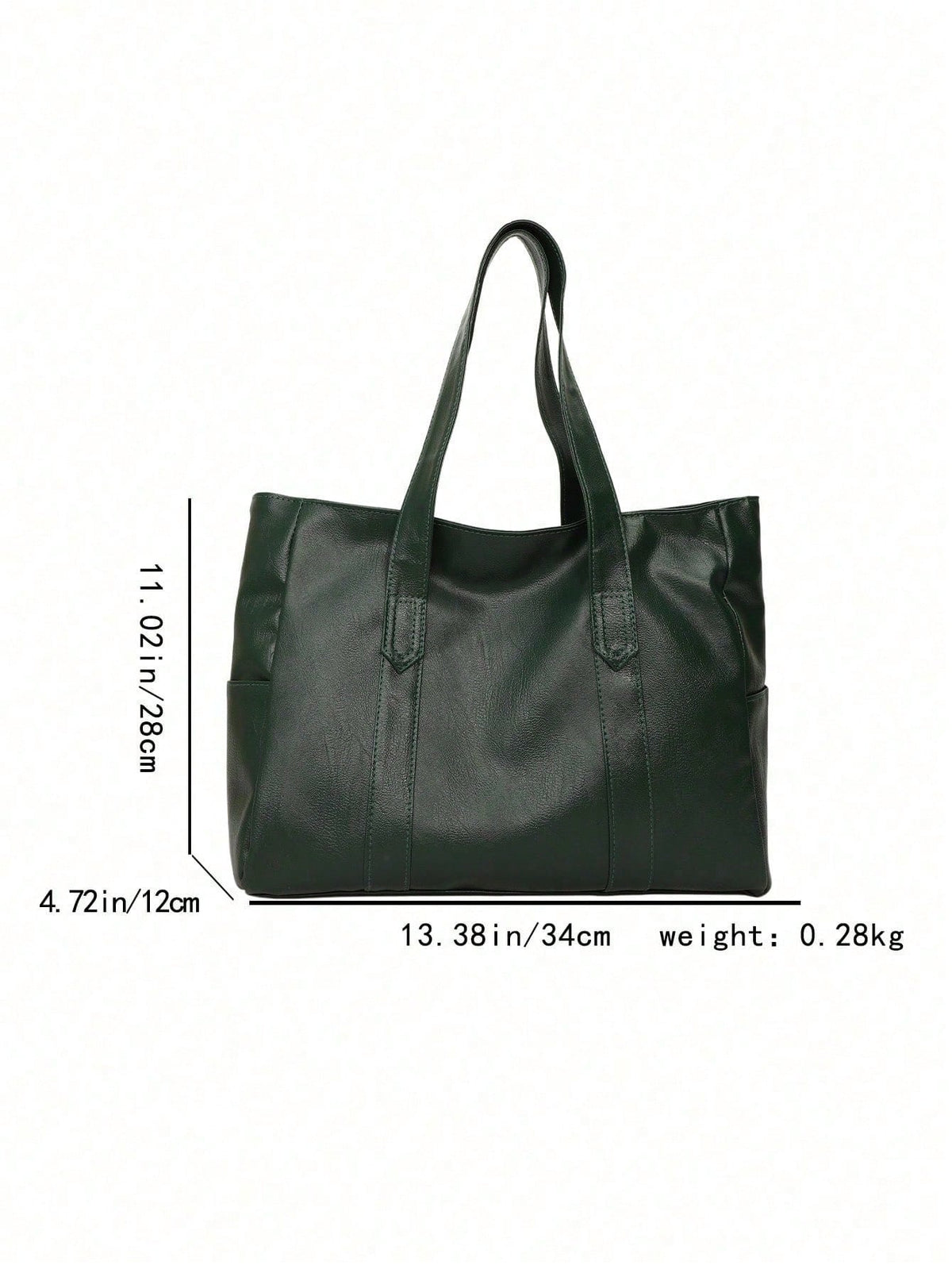 Women's Minimalist Large Capacity PU Leather Tote Bag